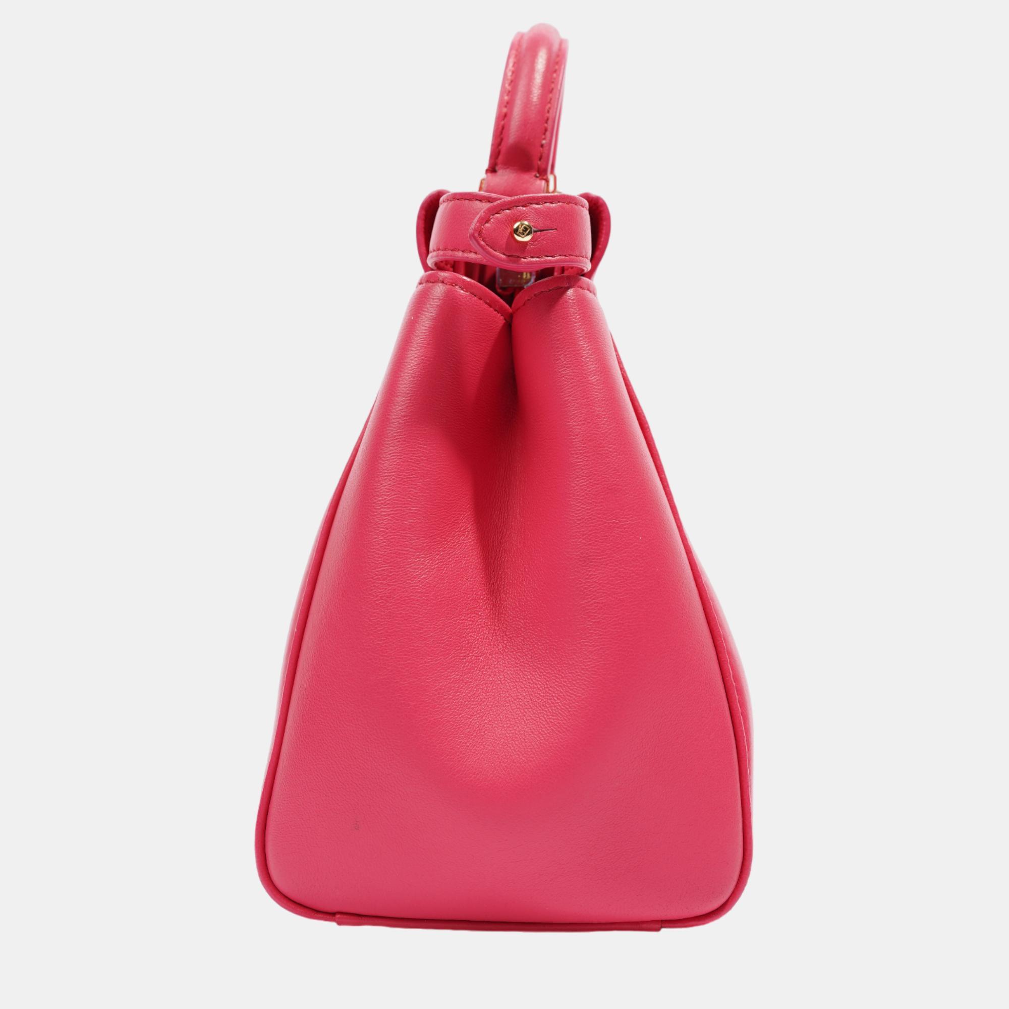

Fendi Peekaboo Pink Leather Mini
