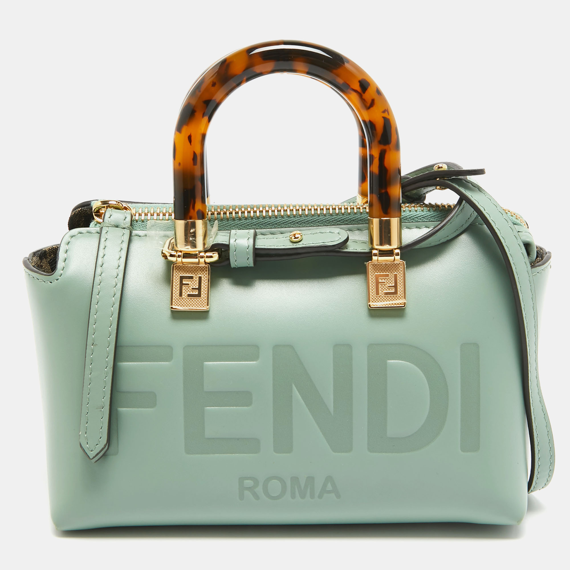 ハンドバッグ FENDI SAGE GREEN LEATHER MINI BY THE WAY HANDBAG By The Way Selleria Mini Cuoio Romano leather Green | Fendi