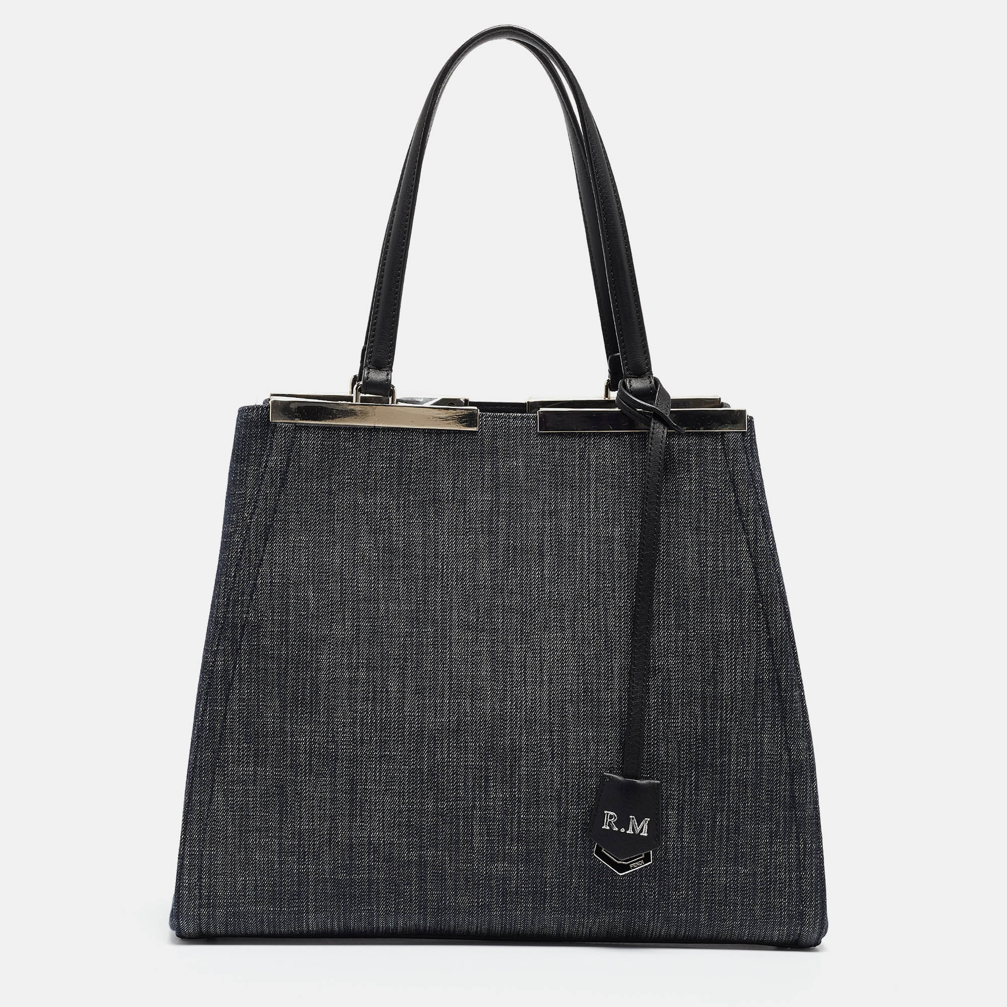 Fendis 2Jours tote is one of the most iconic designs from the label and it continues to receive the love of women around the world. Crafted from denim the bag can be carried around with top dual handles. It is also equipped with spaciously sized and finished with silver tone hardware.