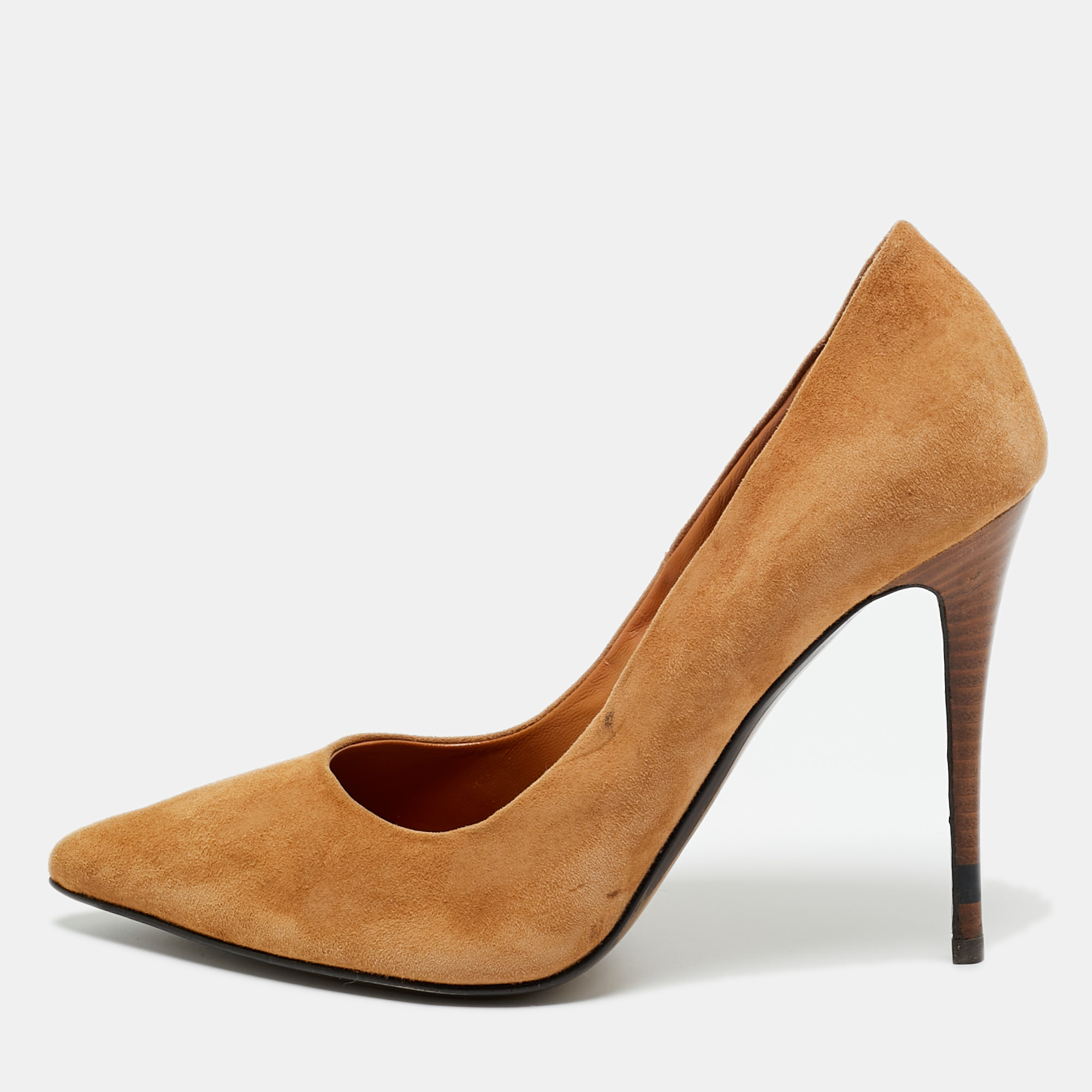 

Fendi Brown Suede Pointed Toe Pumps Size