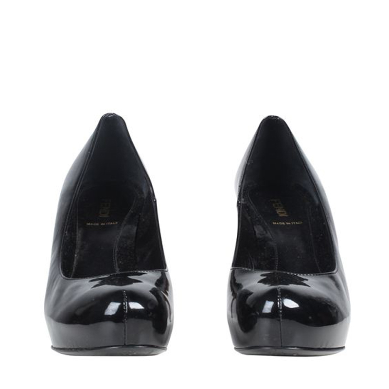 

Fendi Black Patent Leather Varnished Pumps Size