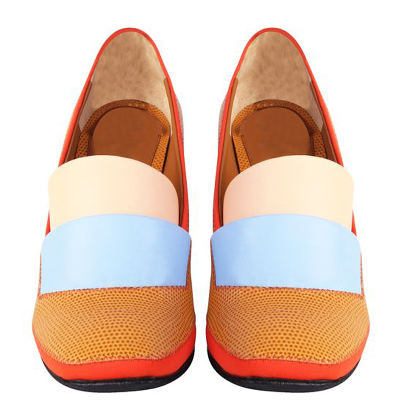 

Fendi Color Blocks Pyramides Spiked Heel Pump Size, Multicolor
