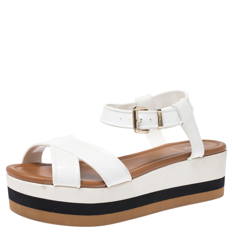 fendi white sandals