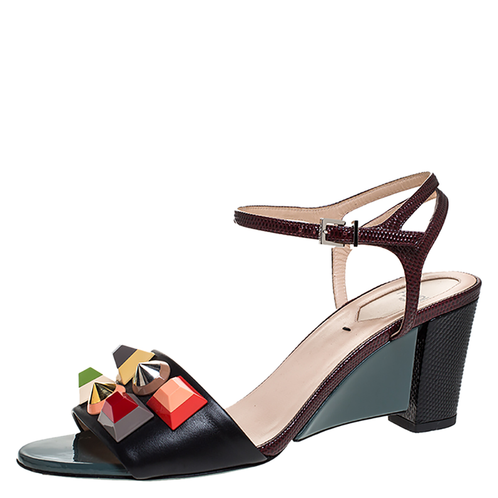 fendi multicolor sandals