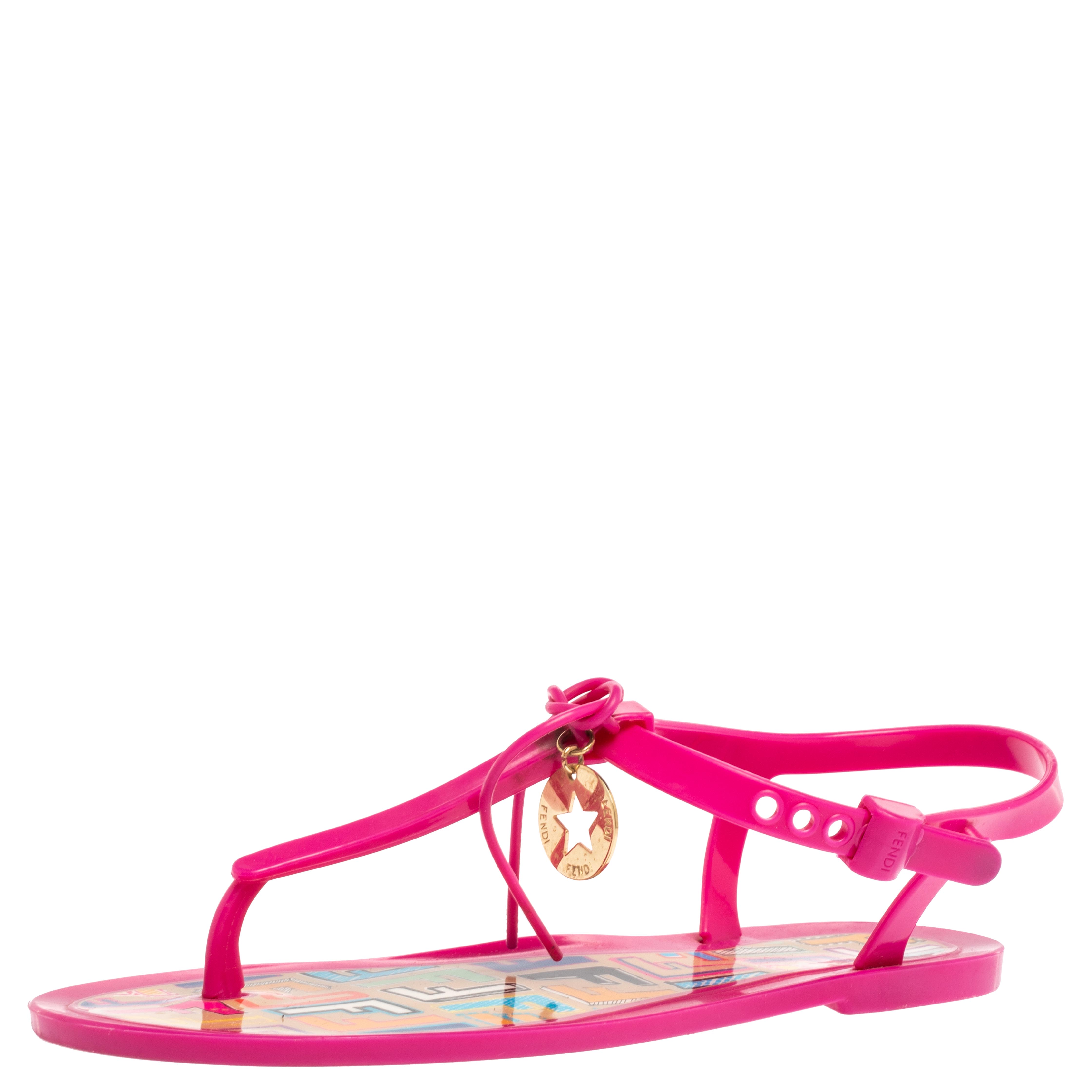 pink jelly flats