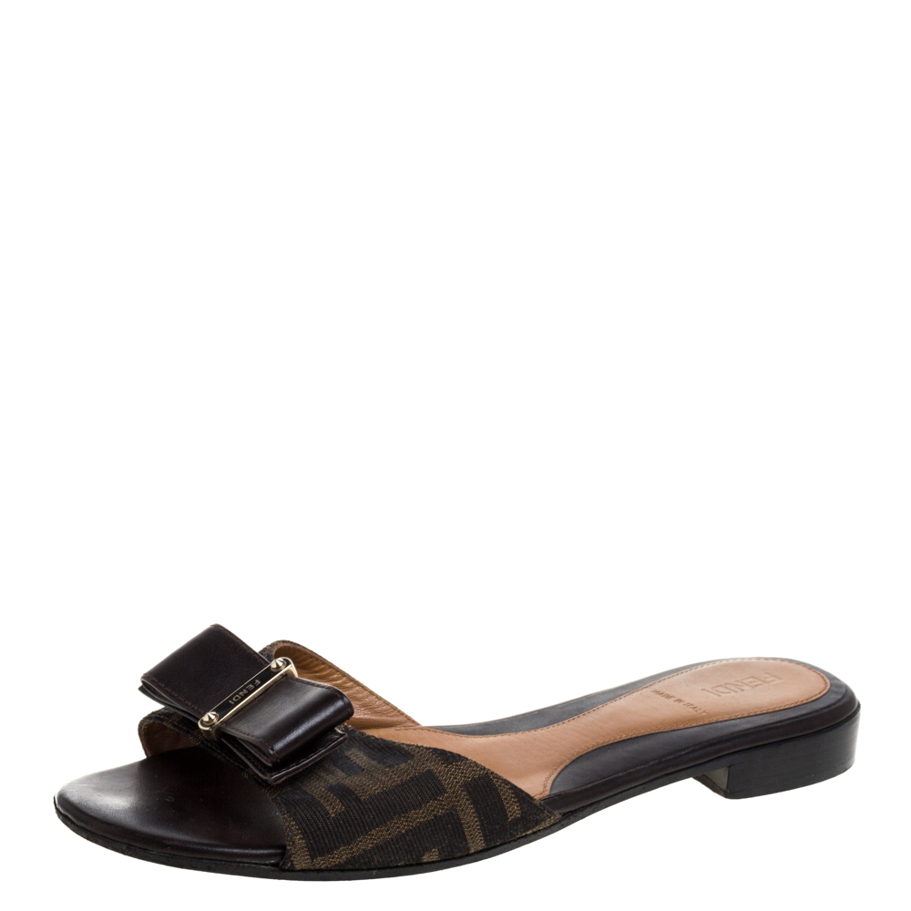fendi zucca slides