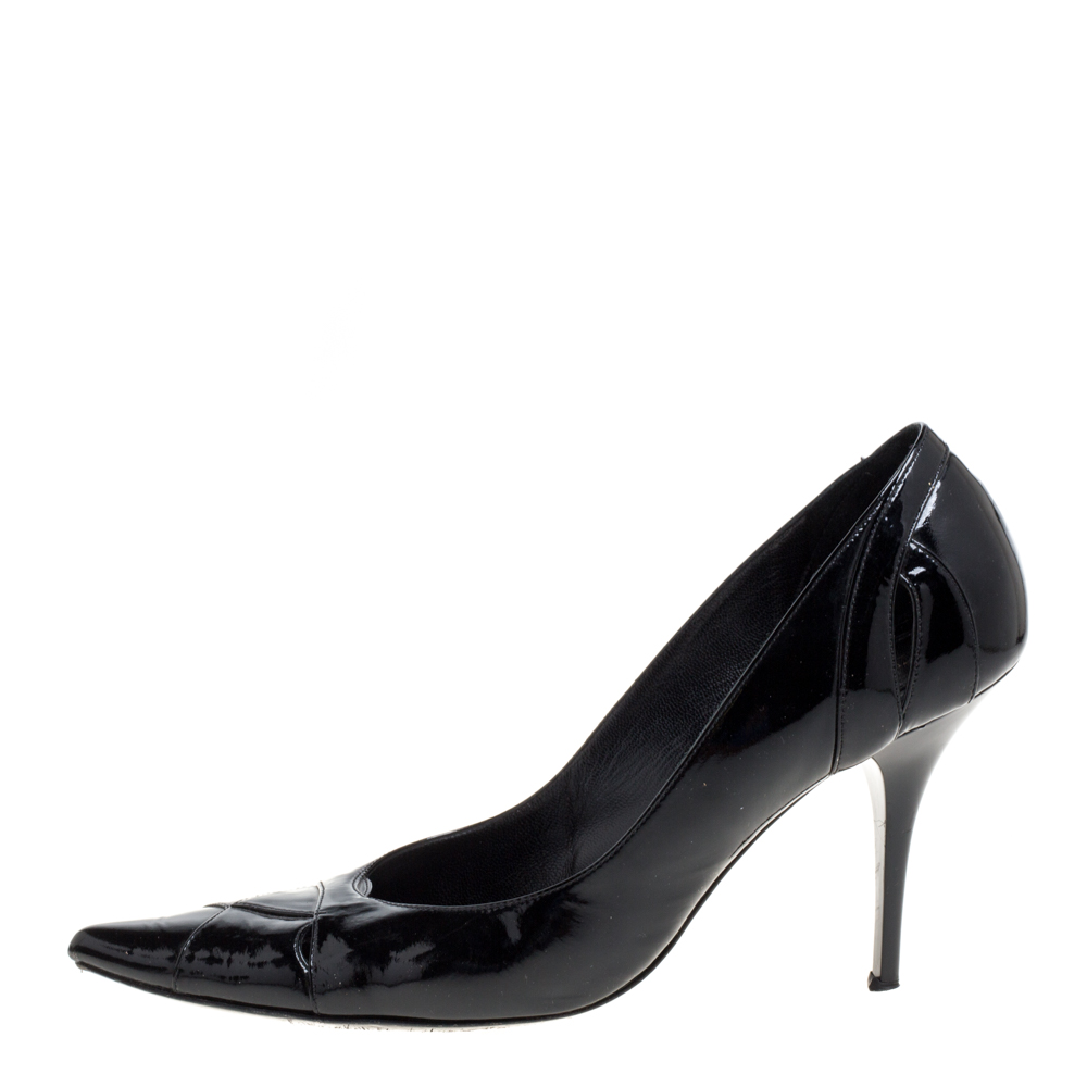 

Fendi Black Patent Leather Pointed Toe Pumps Size