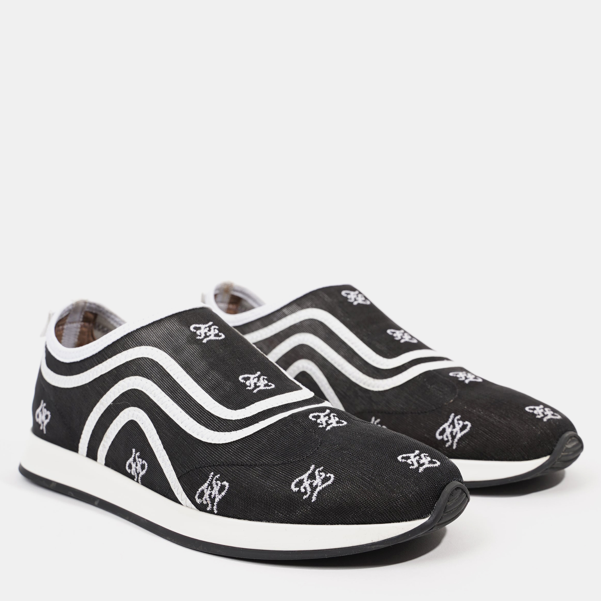 

Fendi Womens Freedom Sneaker Black White EU  / UK 3.5