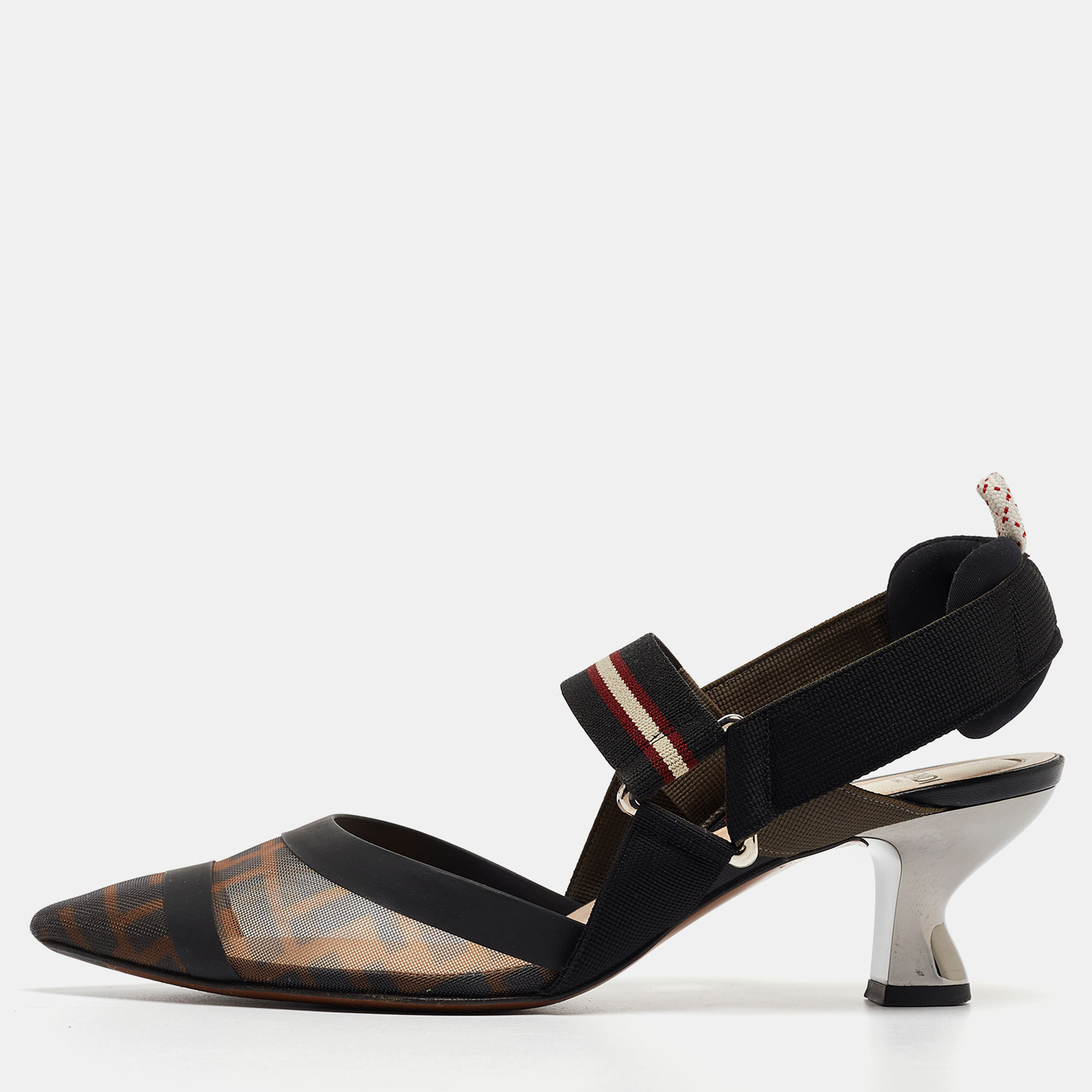 Make a statement with these Fendi pumps for women. Impeccably crafted these chic heels offer both fashion and comfort elevating your look with each graceful step.