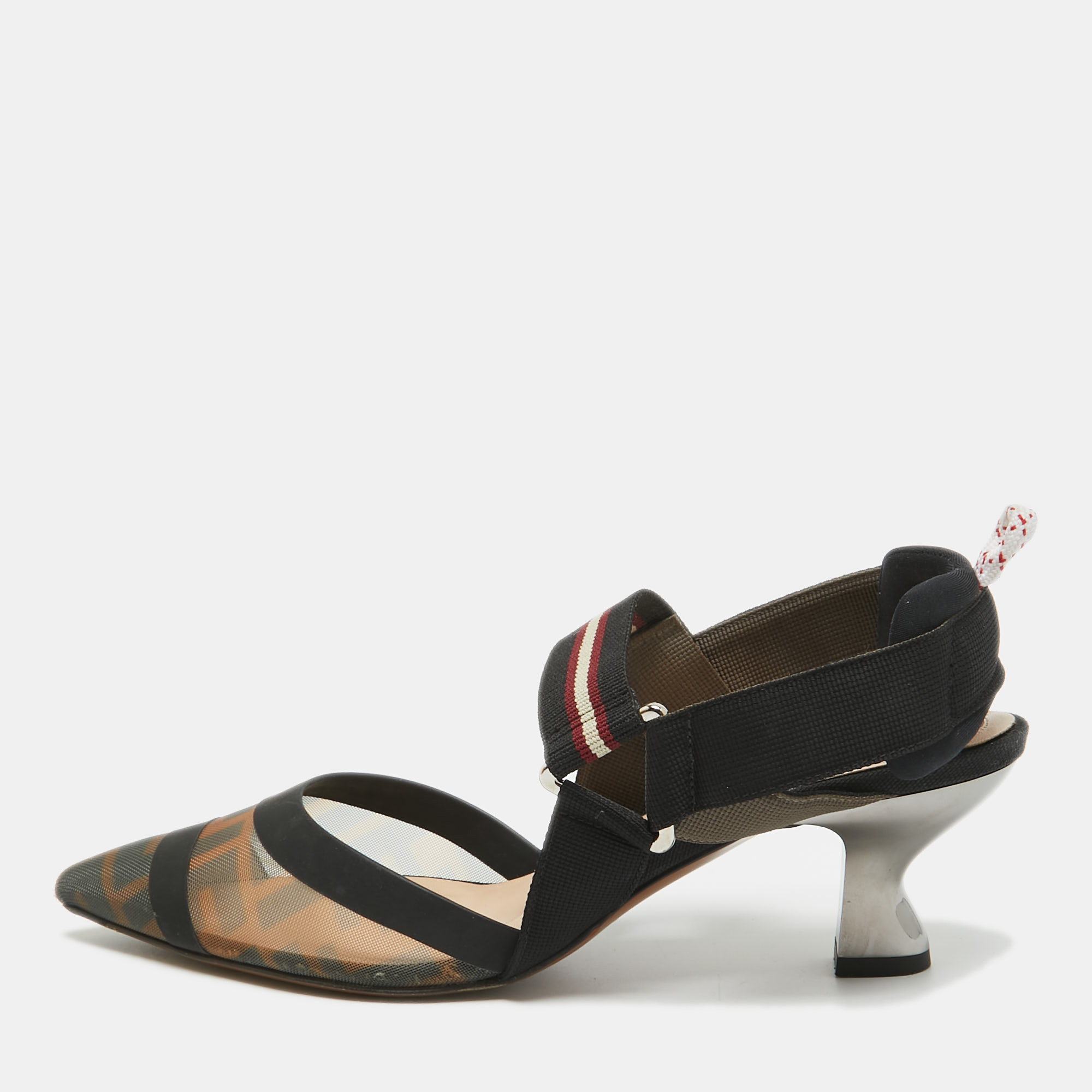 Wonderfully crafted shoes added with notable elements to fit well and pair perfectly with all your plans. Make these Fendi slingback pumps yours today