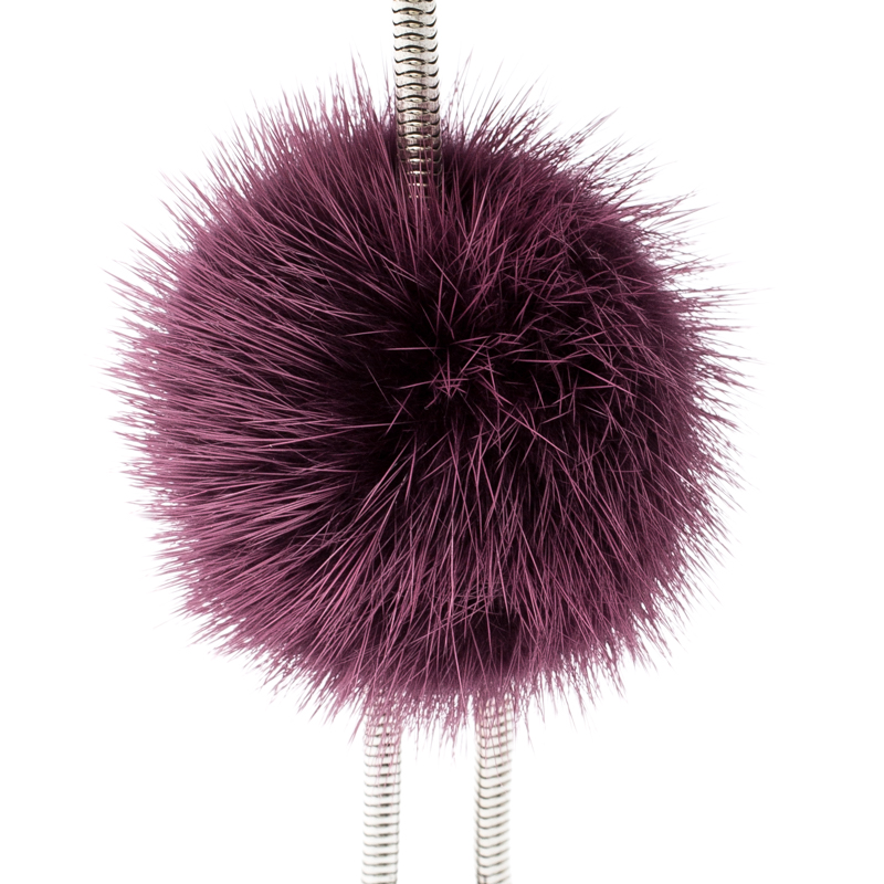 

Fendi Multicolor Embellished Sliver Tone Fur Chick Bag Charm