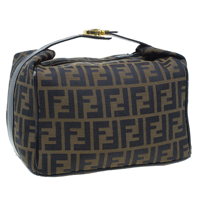 Fendi Zucca Nylon Cosmetic Case - Brown Cosmetic Bags, Accessories -  FEN261235