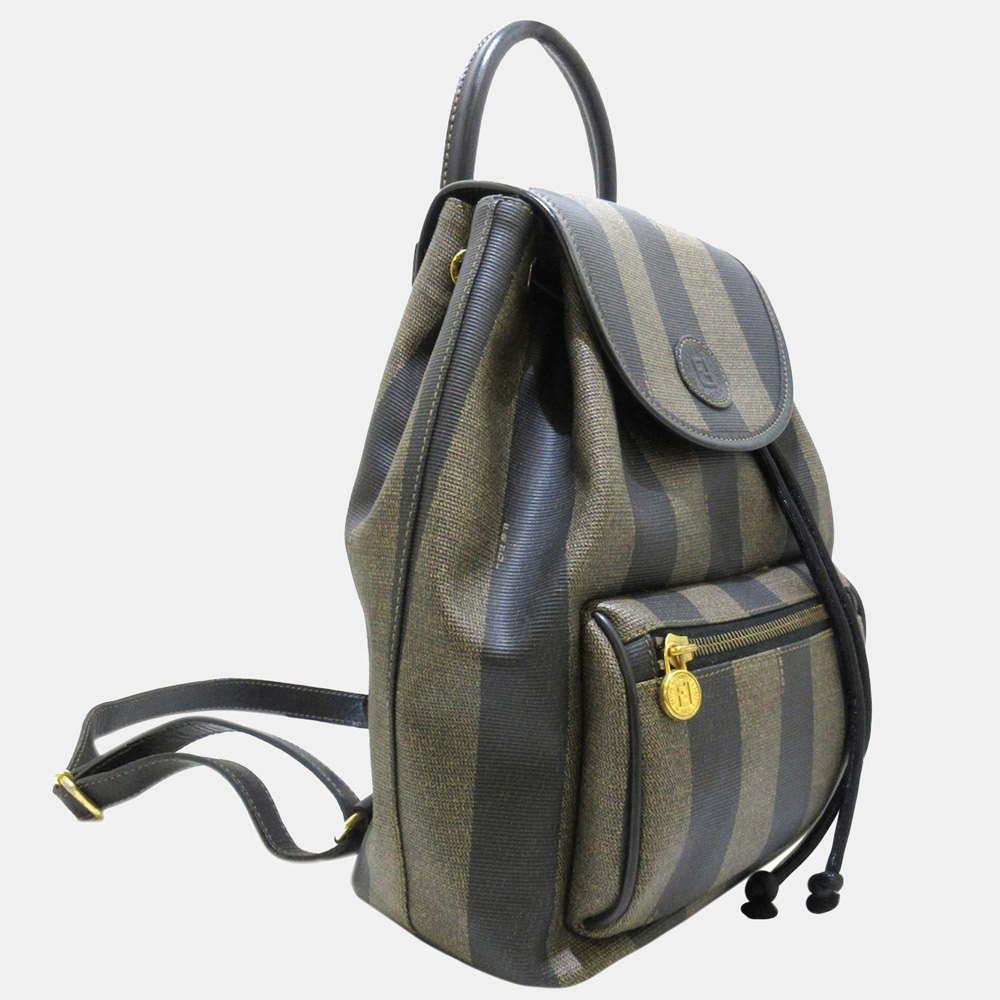 

Fendi Brown/Black Pequin Backpack