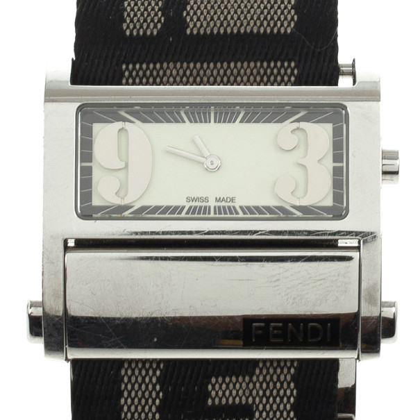 Fendi Cream Zip Code Womens Wristwatch 32 MM
