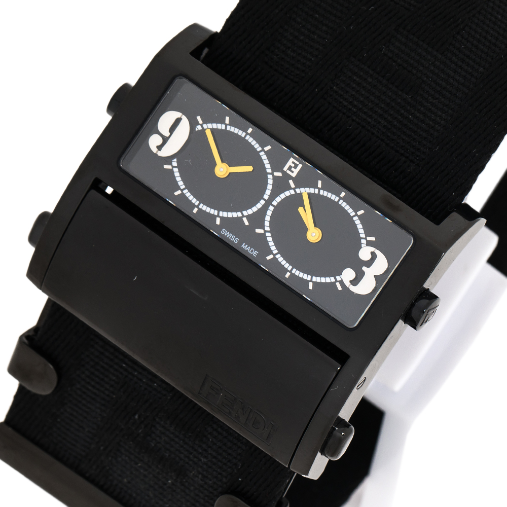 

Fendi Black PVD Coated Stainless Steel Zip Code