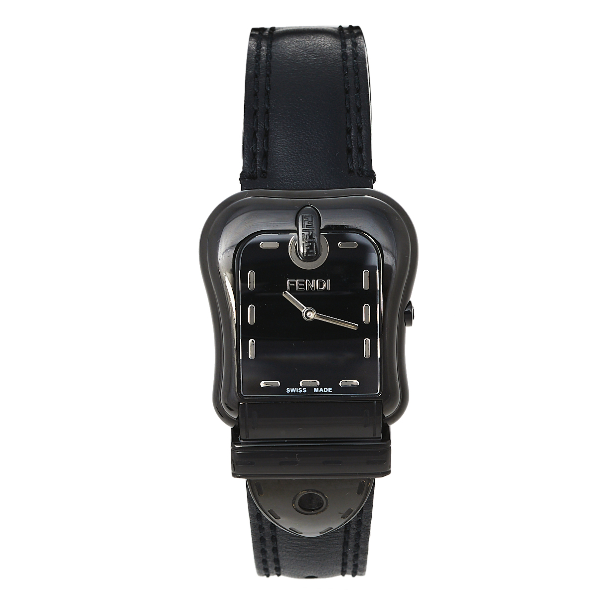 Click to view more detailed imagery on our partner's website Pre-owned Fendi 3800g Women's Wristwatch 33 Mm In Black