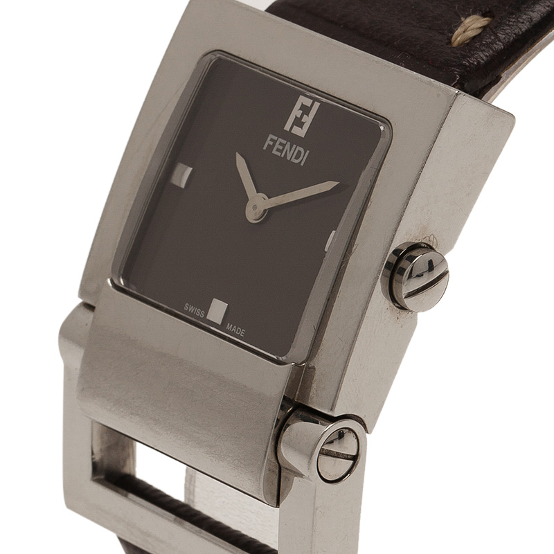 

Fendi Brown Stainless Steel Classic Women's Wristwatch