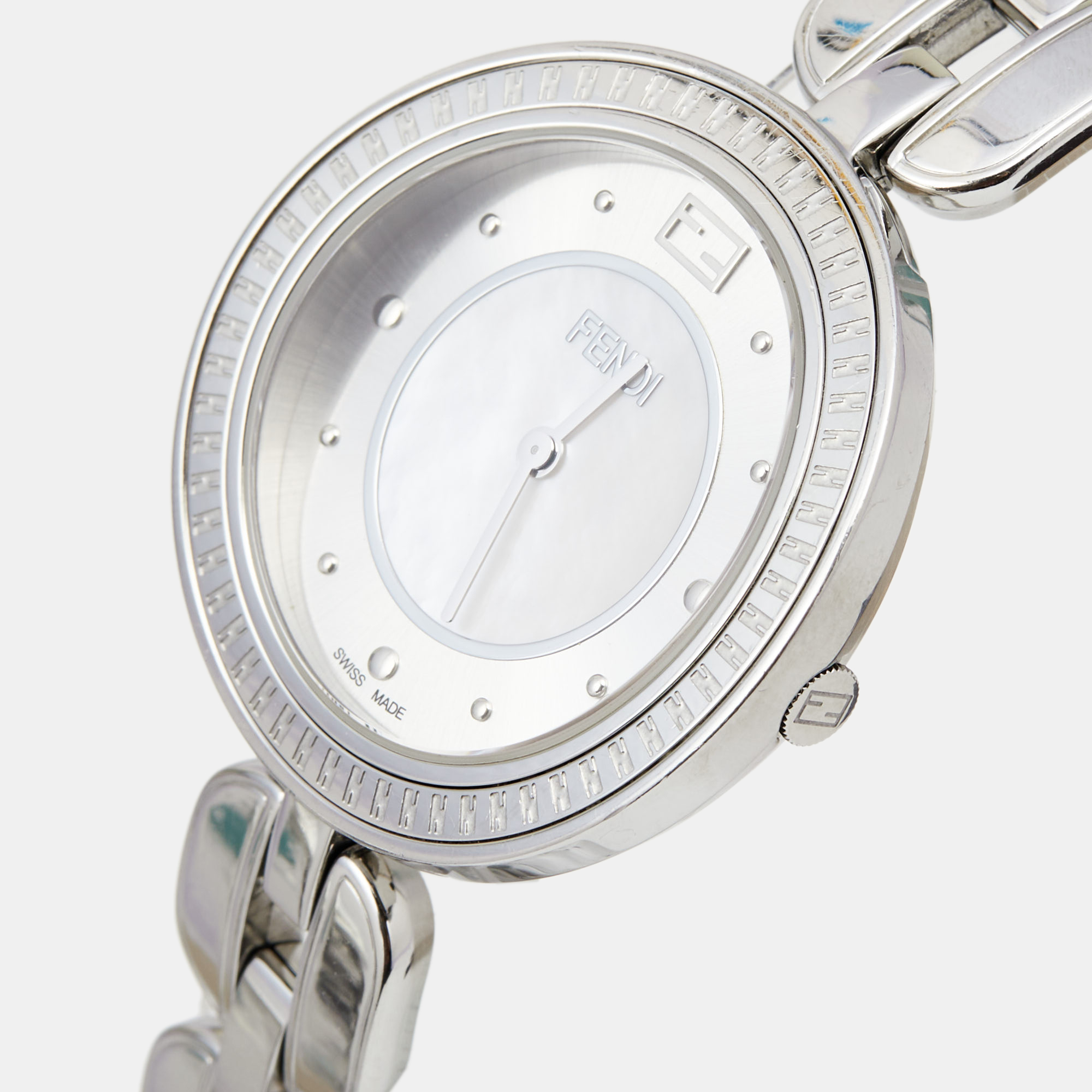 

Fendi Mother of Pearl Stainless Steel My Way, Silver