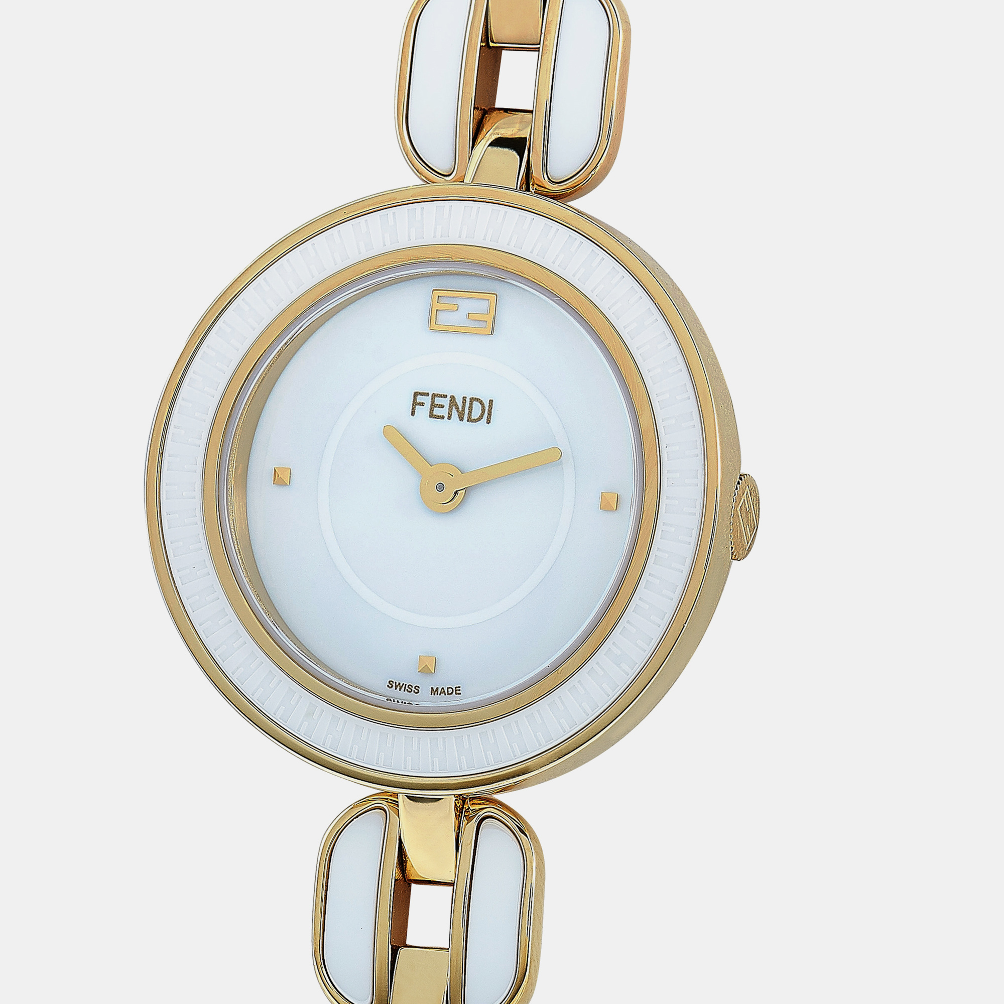 

Fendi My Way Gold-Tone White Ceramic Quartz Watch F359424004