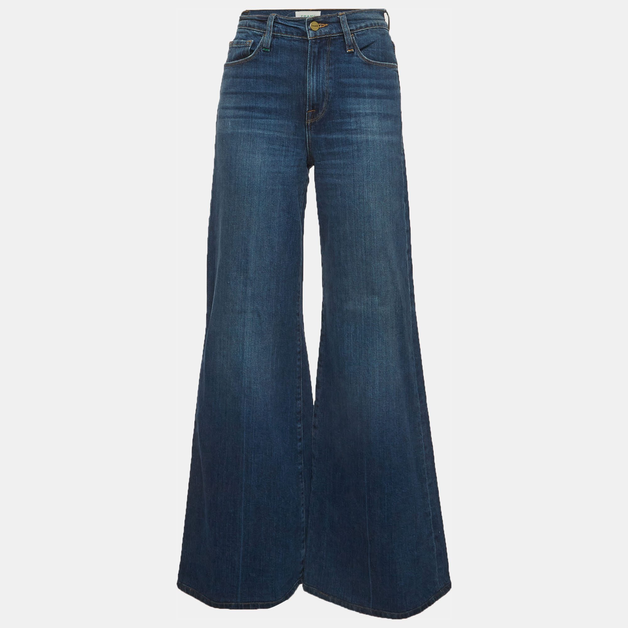 

Frame Blue Denim Wide Leg Jeans S/Waist 27"