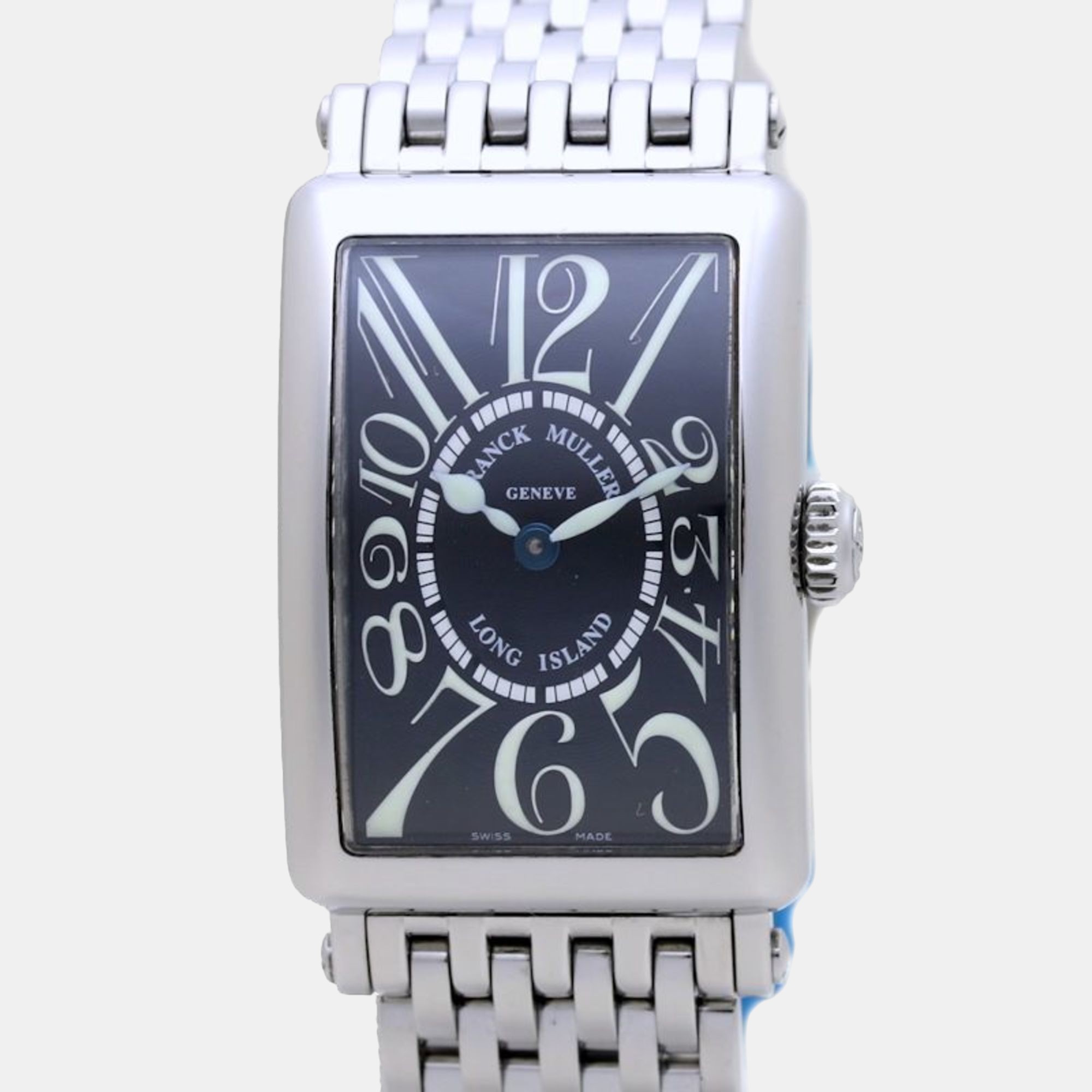 

Franck Muller Black Stainless Steel Long Island 902 OAC Quartz Women's Wristwatch 23 mm