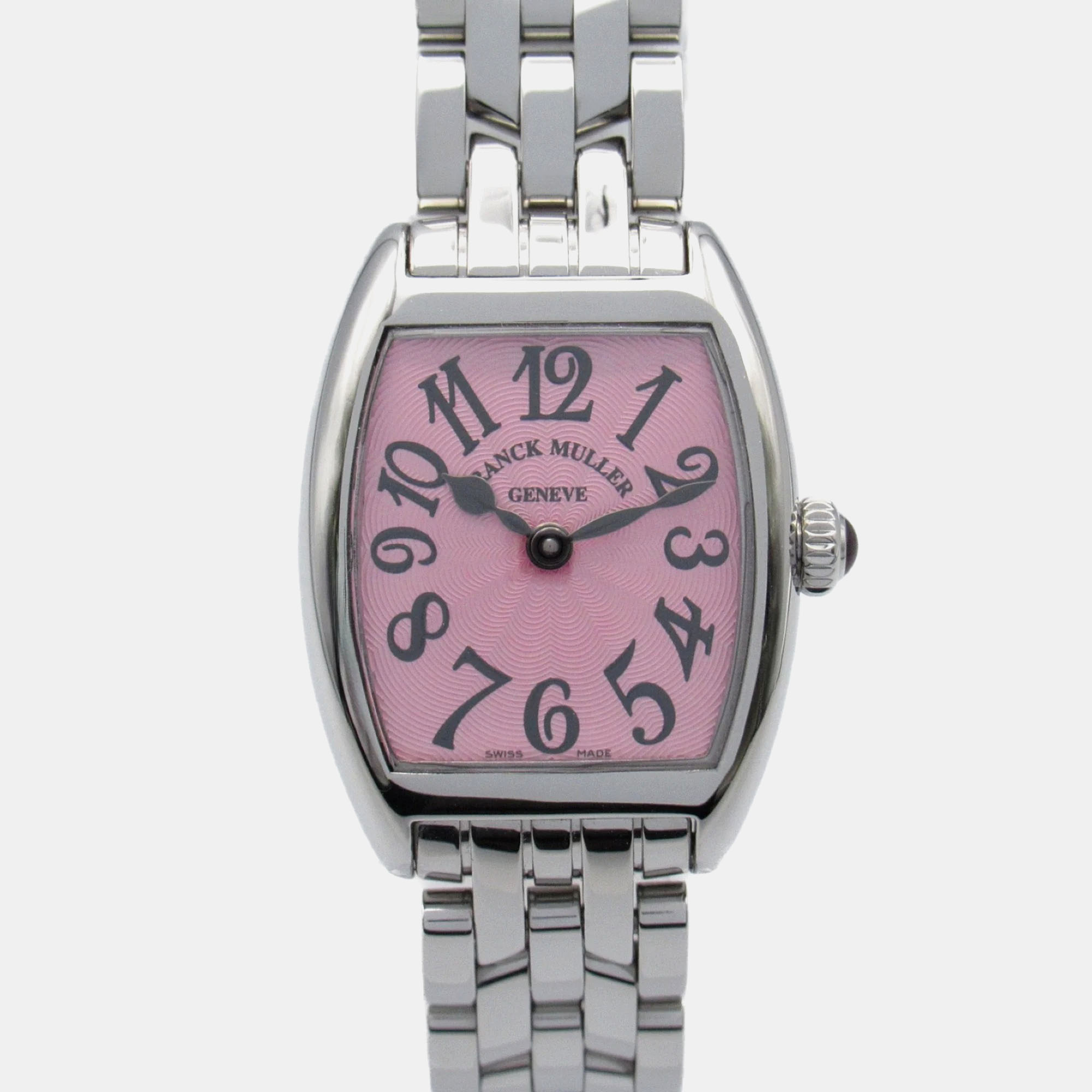 

Franck Muller Pink Stainless Steel Curvex Quartz Women's Wristwatch 23 mm