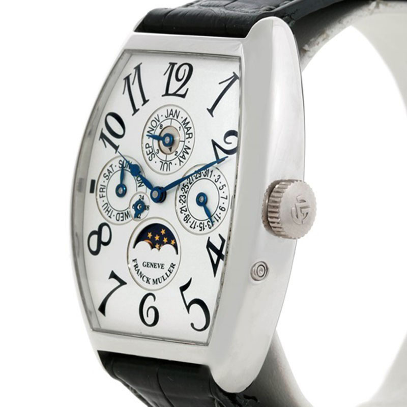 

Franck Muller Silver Platinum Casablanca Perpetual Calendar Women's Wristwatch