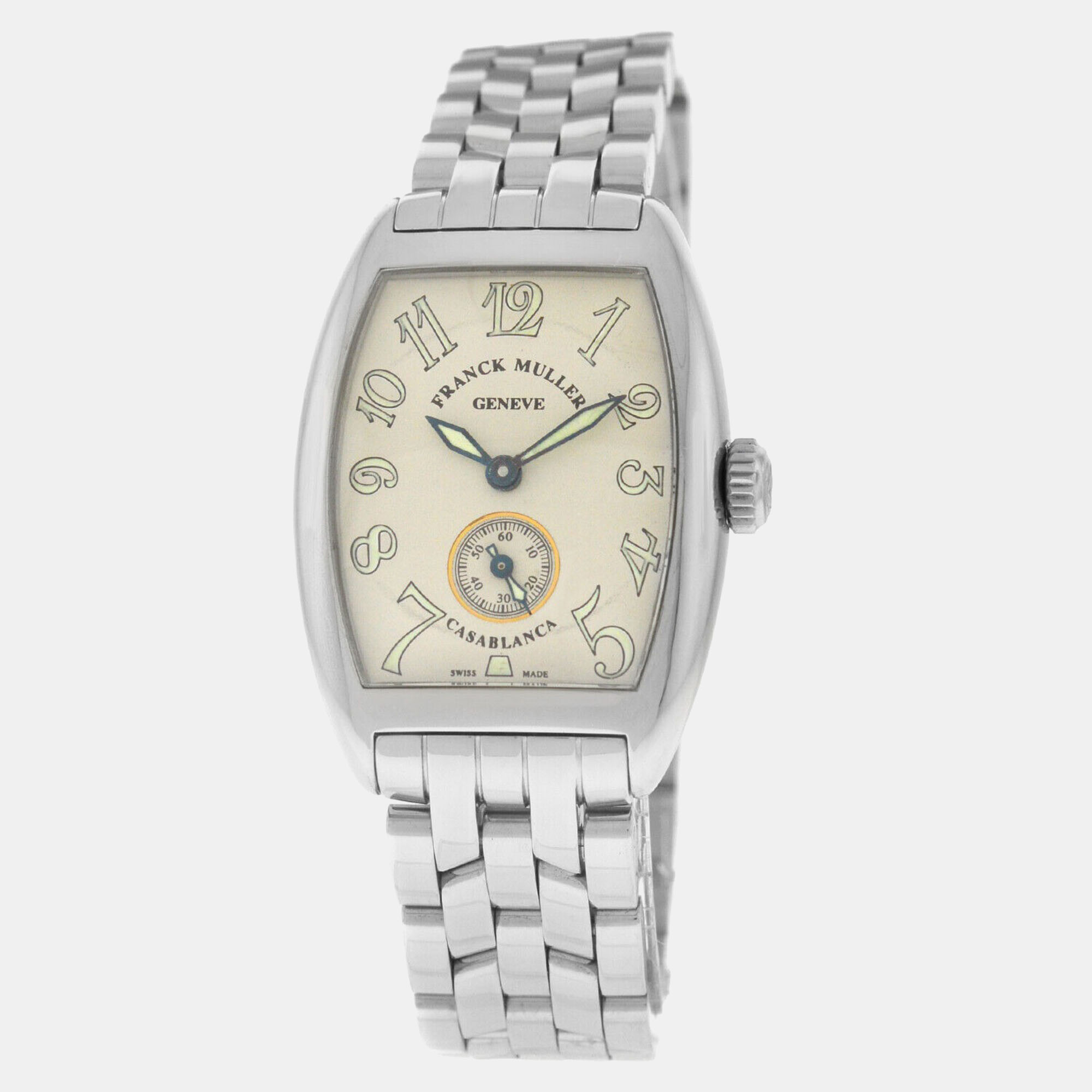 

Franck Muller Cream Stainless Steel Casablanca