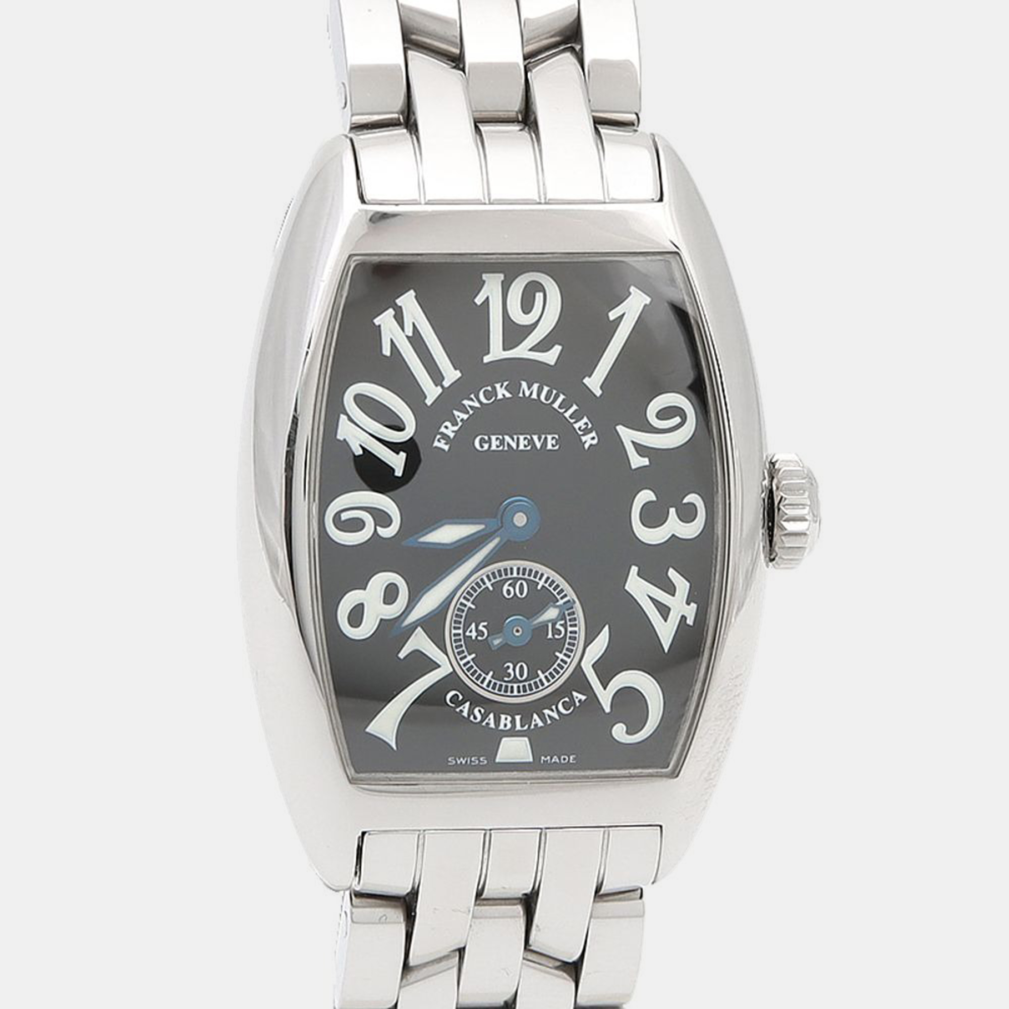 Pre-owned Franck Muller Casablanca 1750s6 Manual Winding Black Women's Wristwatch 35 Mm