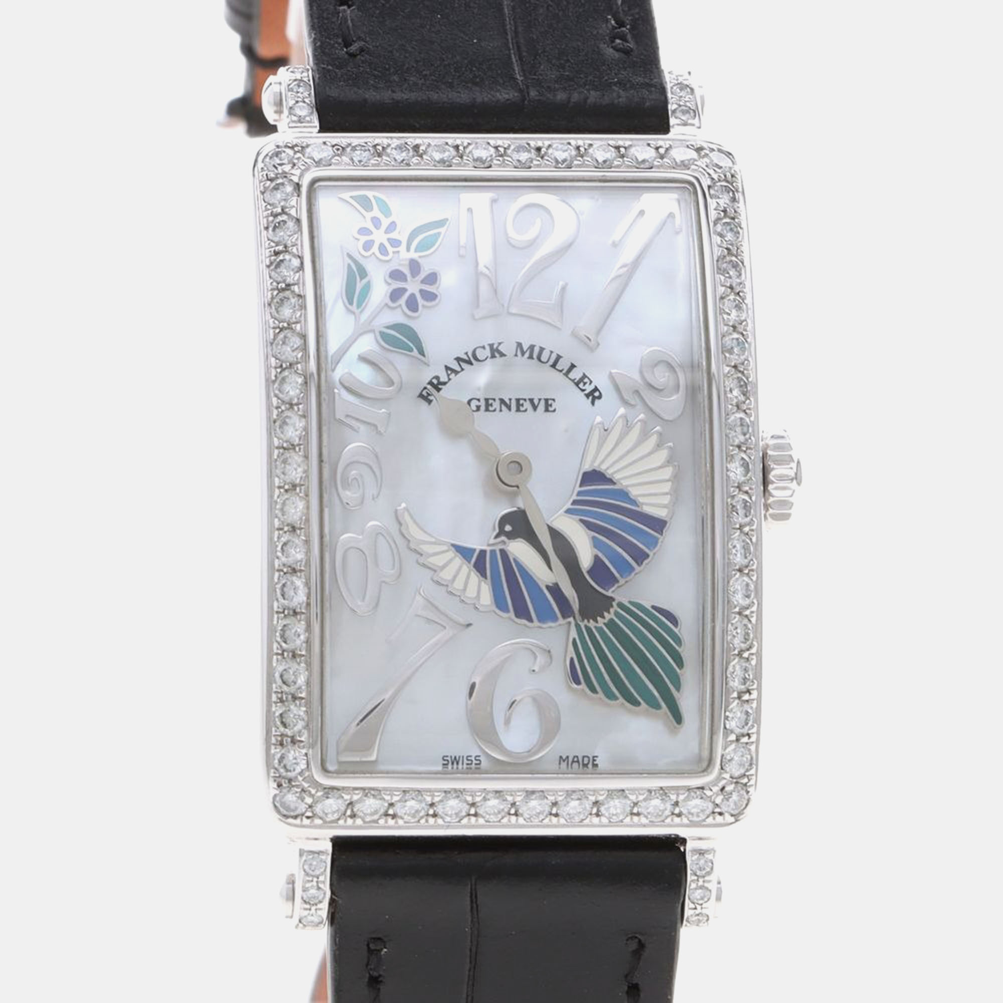 

Franck Muller Long Island 952QZRELBUMOPD1R Quartz Stainless Steel Women's Wristwatch 26 mm, Silver