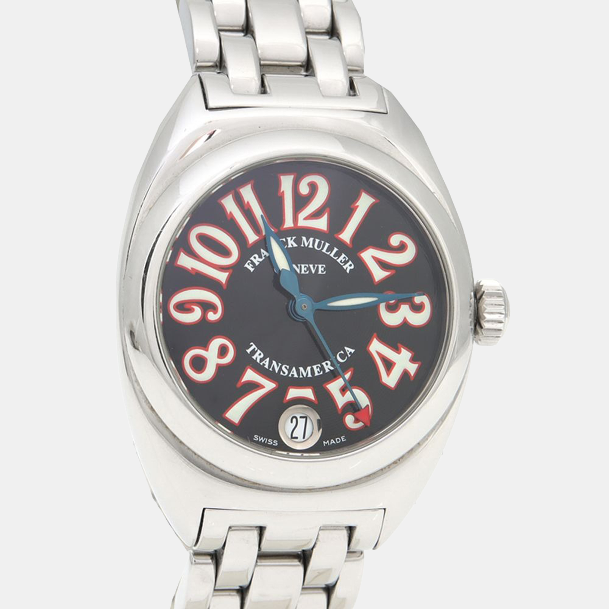 

Franck Muller Transamerica Manual Winding Stainless Steel Women's Wristwatch 31 mm, Black