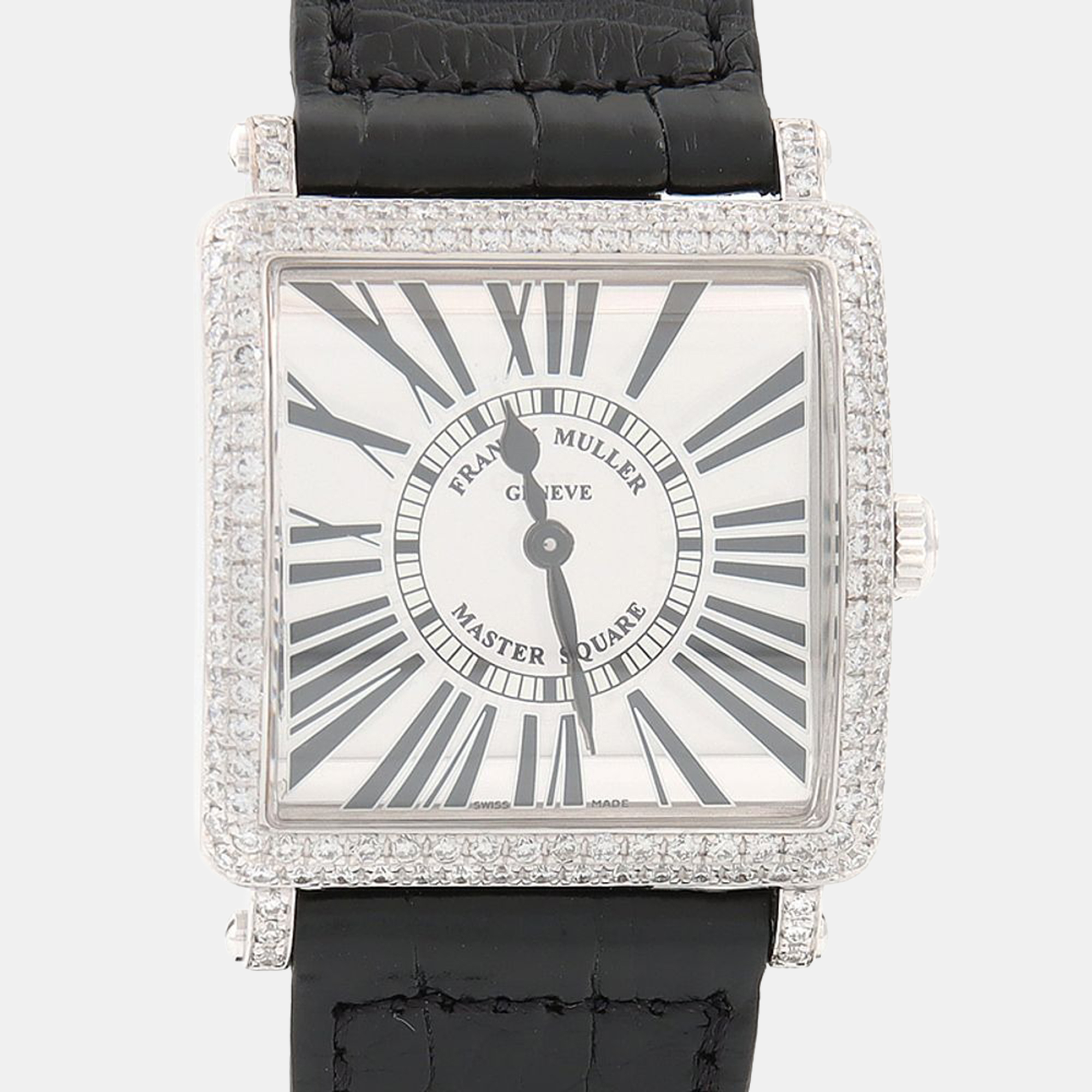 

Franck Muller Master Square 6002MQZD Quartz White Diamonds Gold Women's Wristwatch