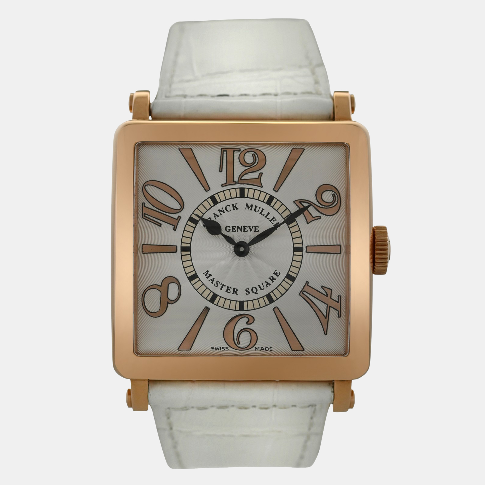 

Franck Muller Master Square 6002 H QZ REL 6/6 Quartz 18K Rose Gold Women's Wristwatch 36 mm, White