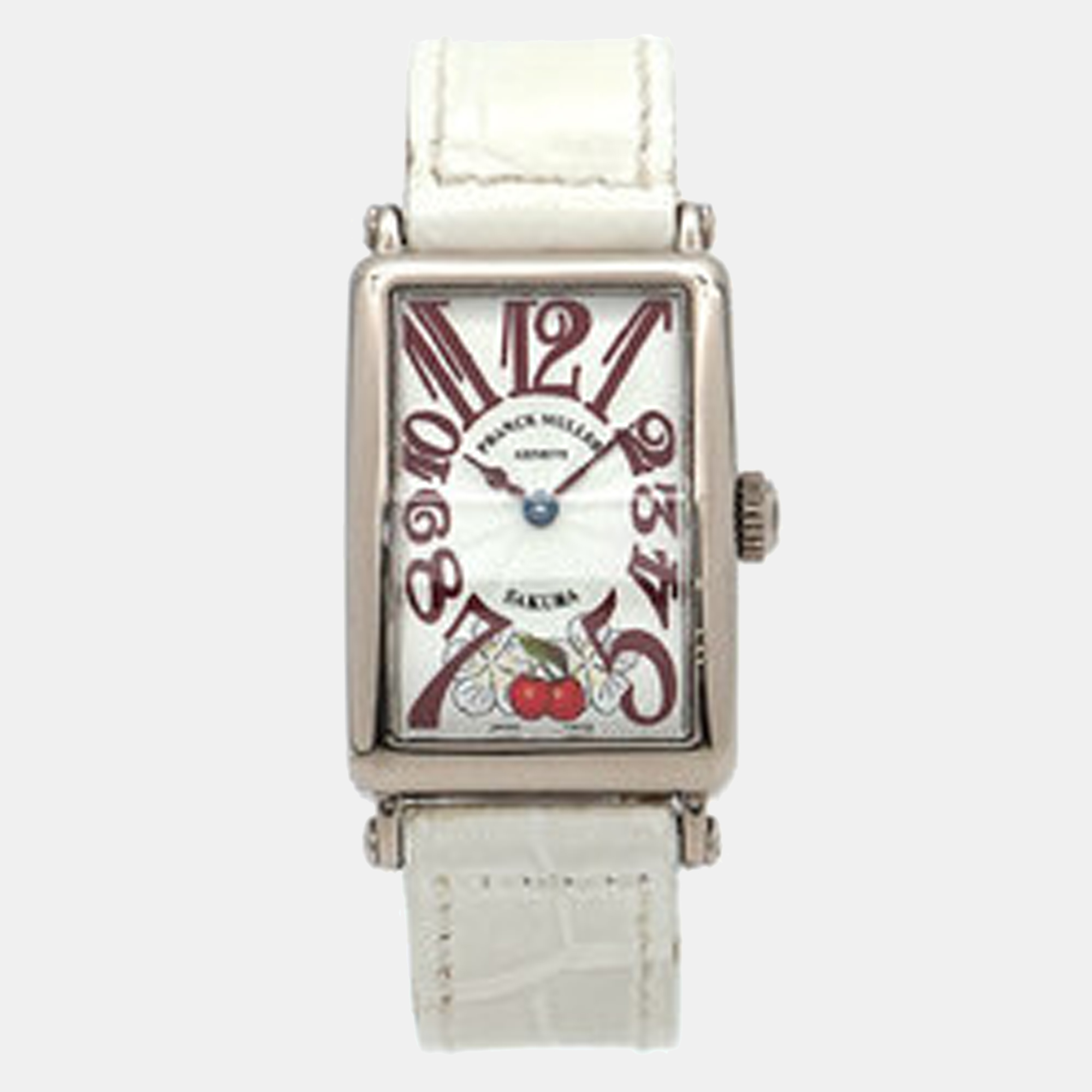 Pre-owned Franck Muller White 18k White Gold Long Island 902qz Quartz ...