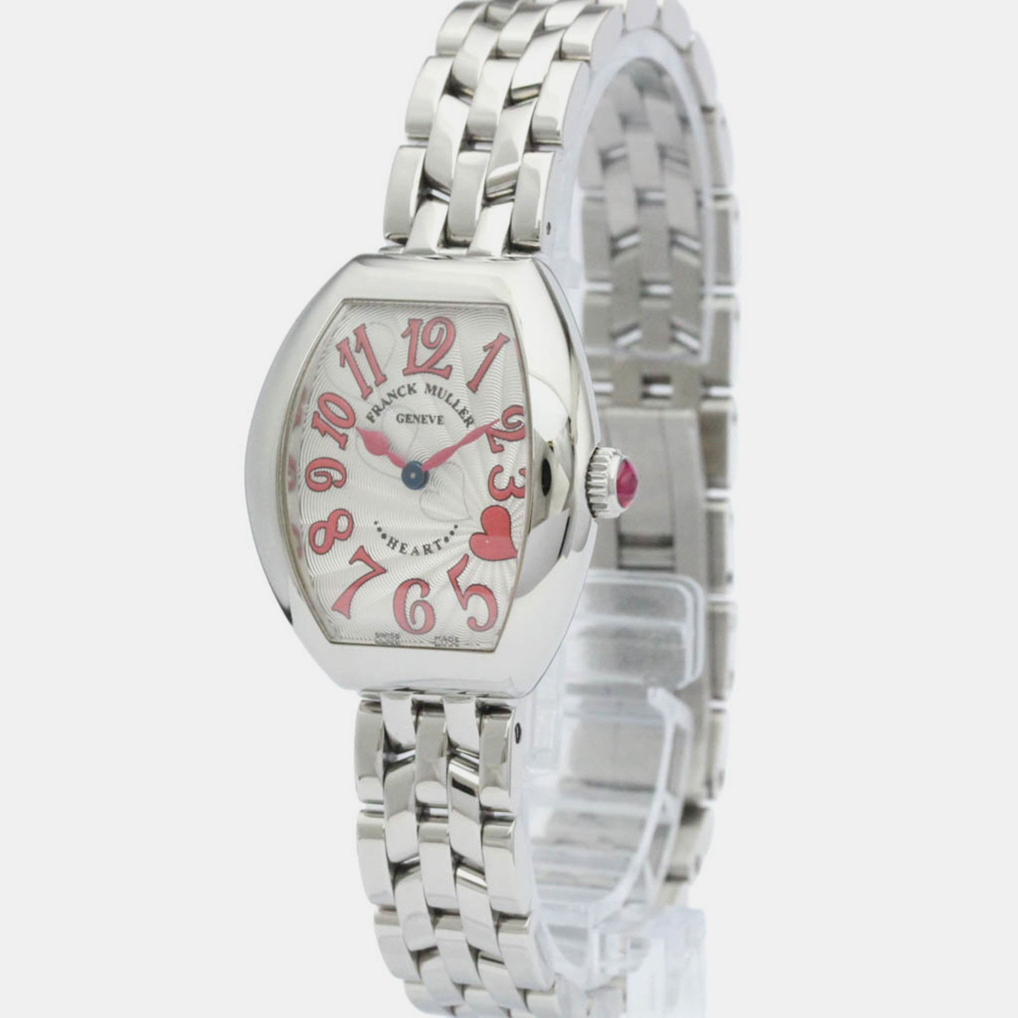 

Franck Muller Silver Stainless Steel Heart to Heart 5002S QZ C4H Quartz Women's Wristwatch 25 mm