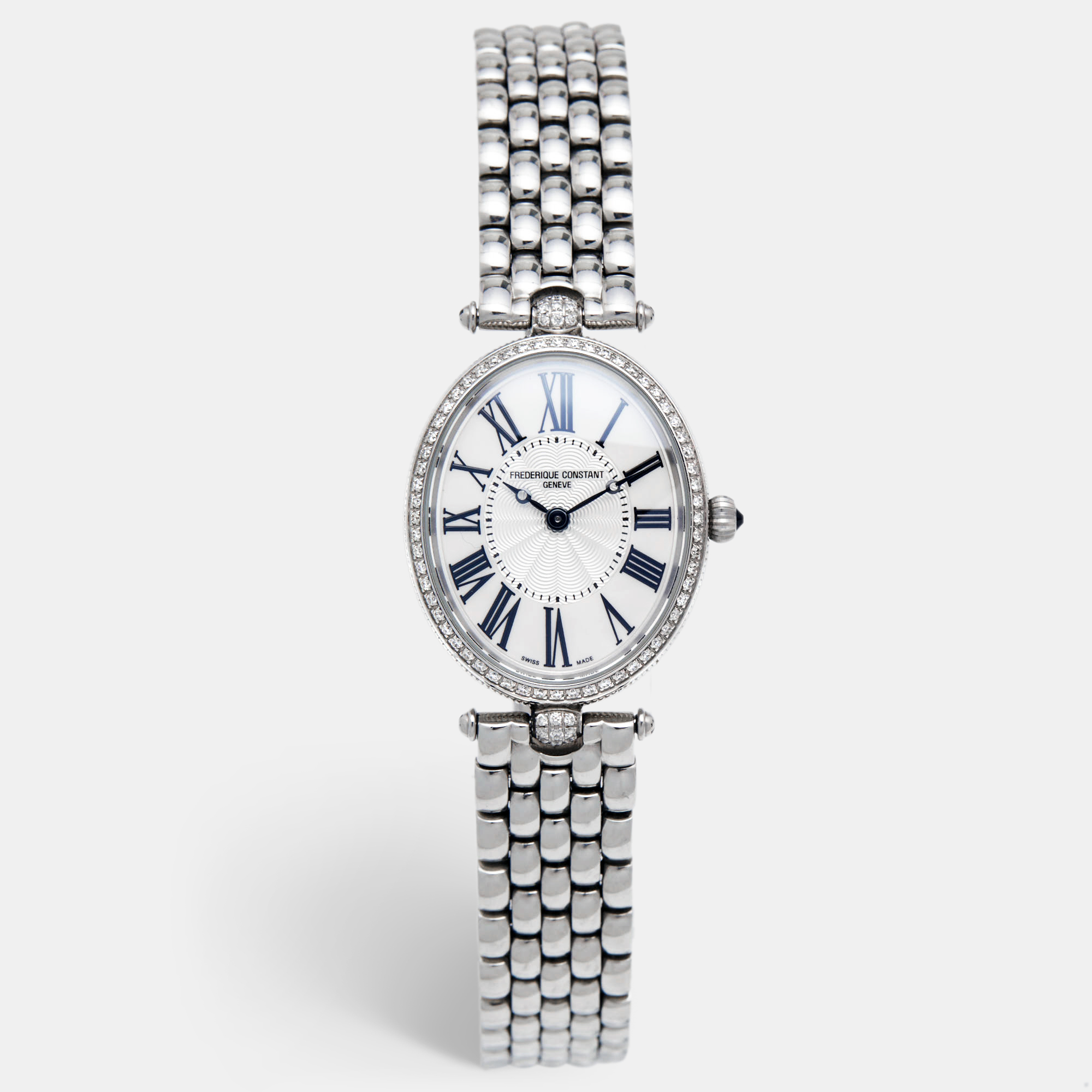 Pre Owned Frederique Constant Mother of Pearl Stainless Steel Classics Art Deco  FC200X2V/VD5/6 Women's Wristwatch 25 mm