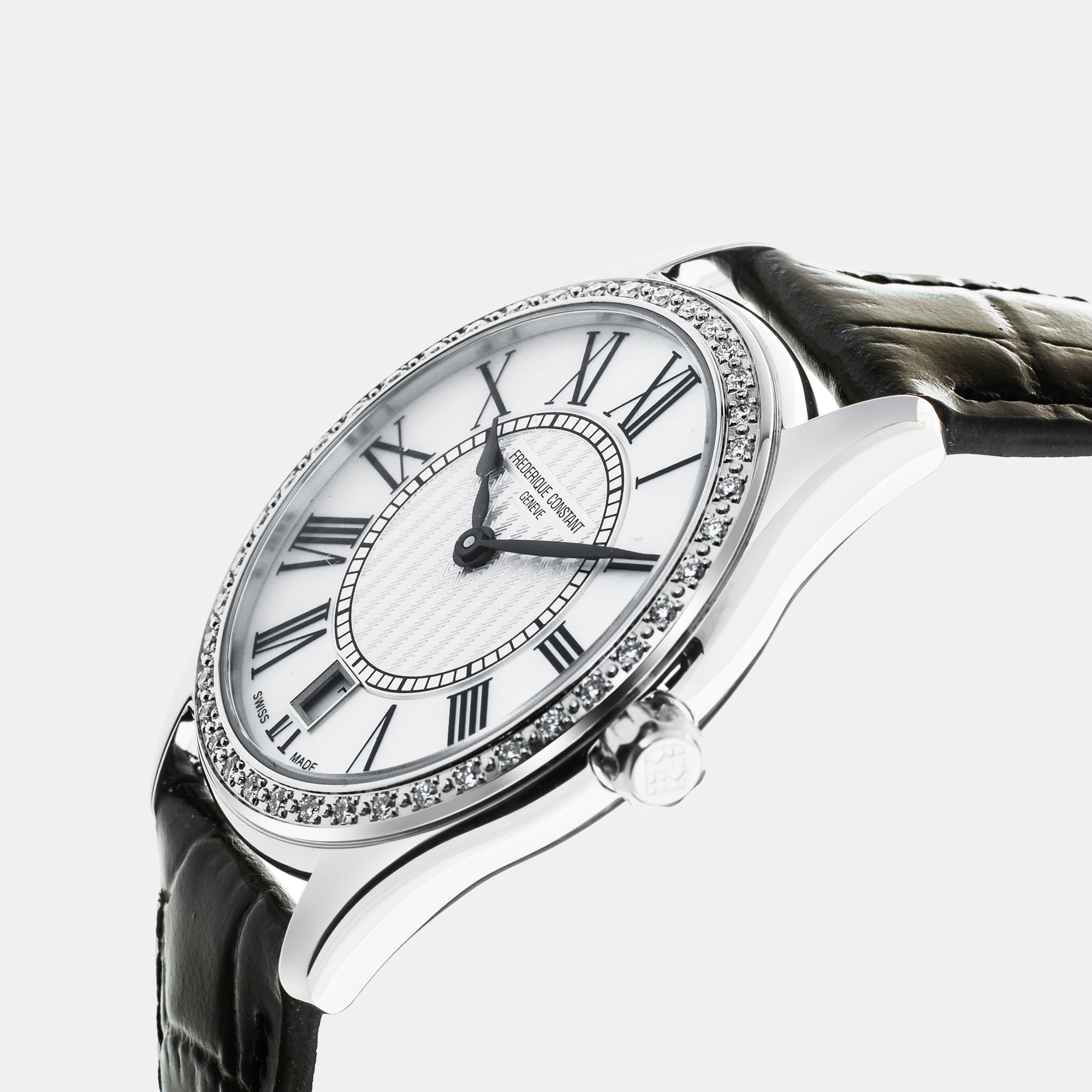 

Frederique Constant Classics Diamond Stainless Steel Quartz Women's Watch, White
