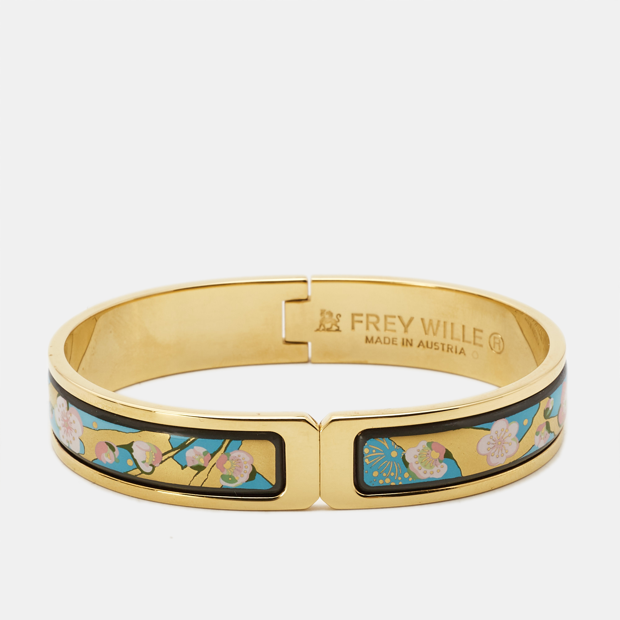 

Frey Wille Fire Enamel Gold Tone Bracelet