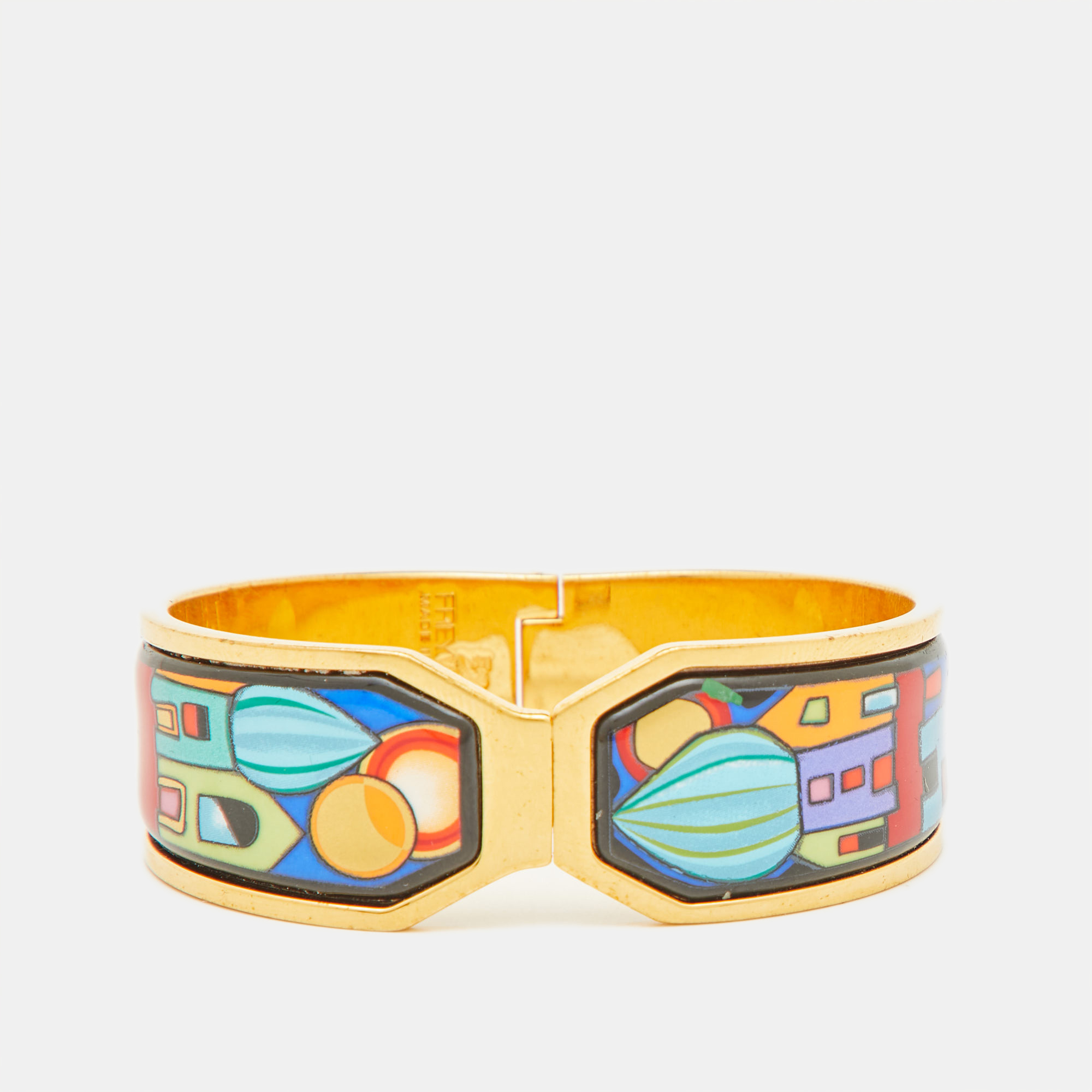 

Frey Wille Fire Enamel Gold Plated Clasp Bracelet