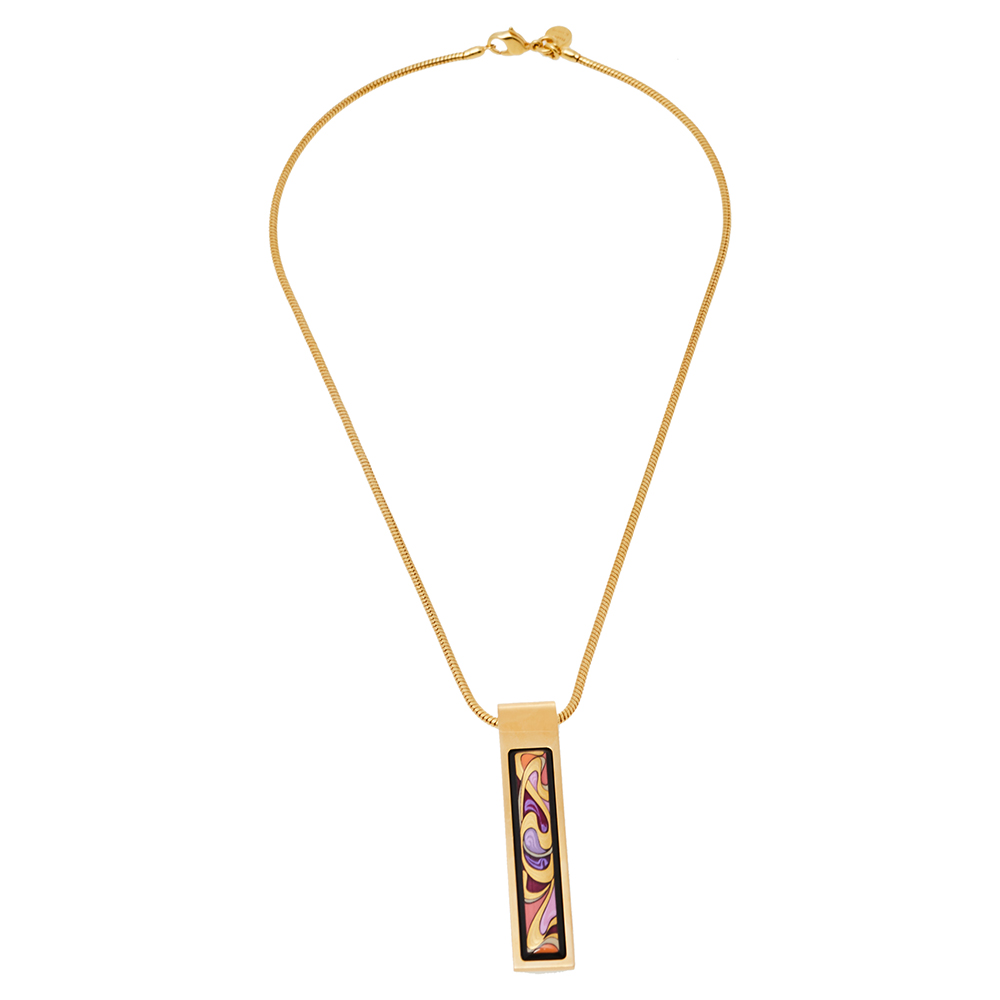 

Frey Wille Hommage à Alphonse Mucha Gold Plated Cascade Pendant Necklace