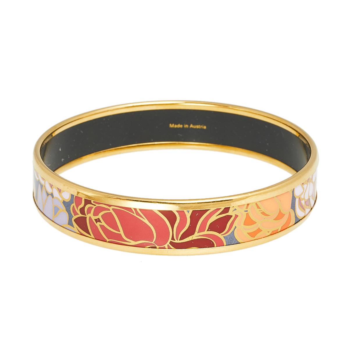 Pre-owned Frey Wille Hommage &agrave; Claude Monet Gold Plated Bangle In Multicolor