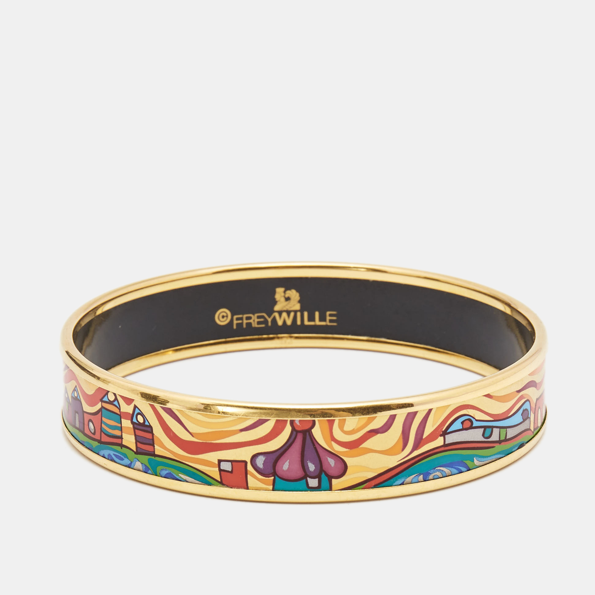 Frey Wille Hommage à Hundertwasser Imperial Bordered Miss Bangle 
