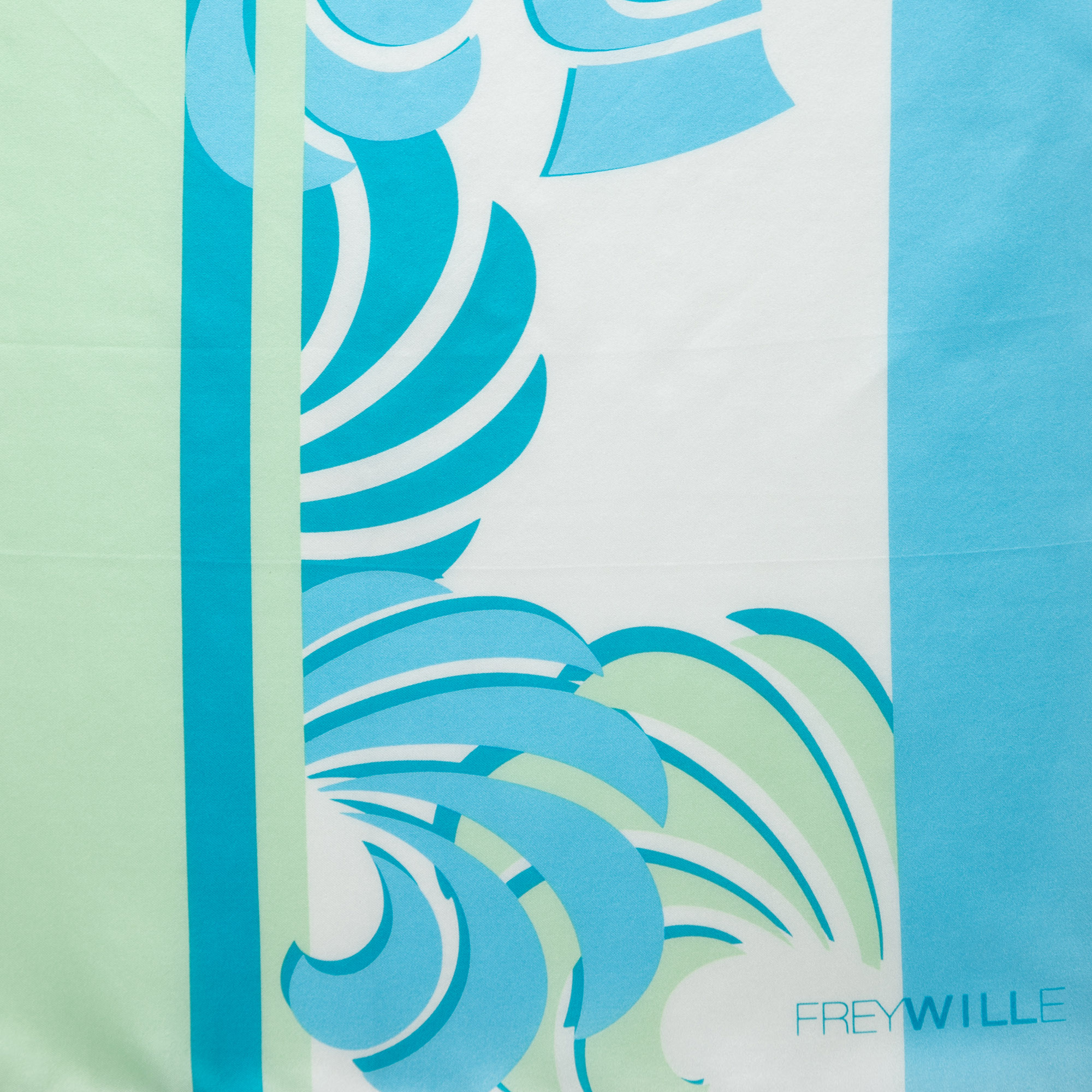 

Frey Wille Blue Sphinx Print Silk Scarf