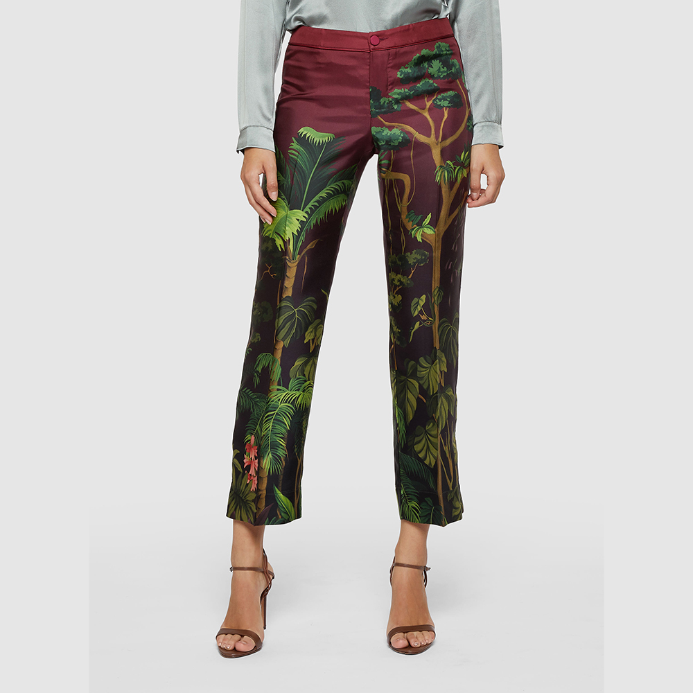 

F.R.S For Restless Sleepers Multicoloured Hypnos Printed Silk Trousers Size, Multicolor