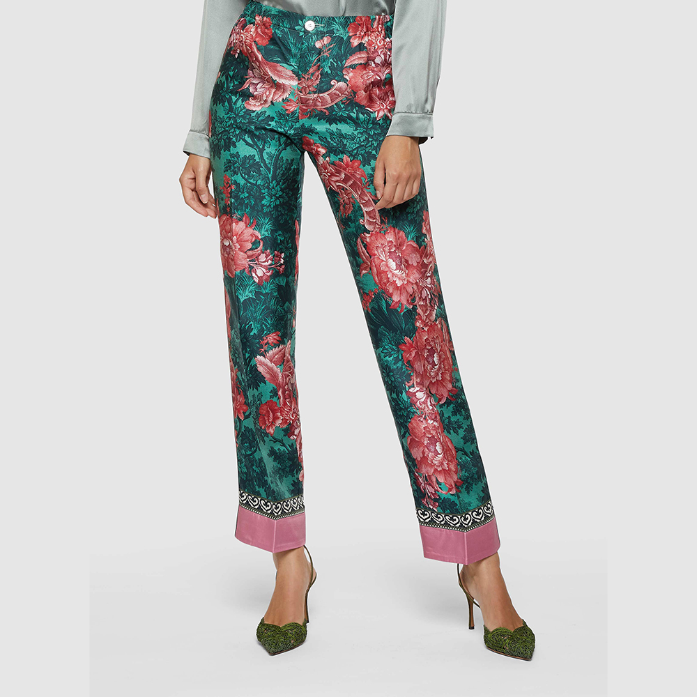 

F.R.S For Restless Sleepers Multicoloured Pink Paradise Straight-Leg Trousers Size, Multicolor