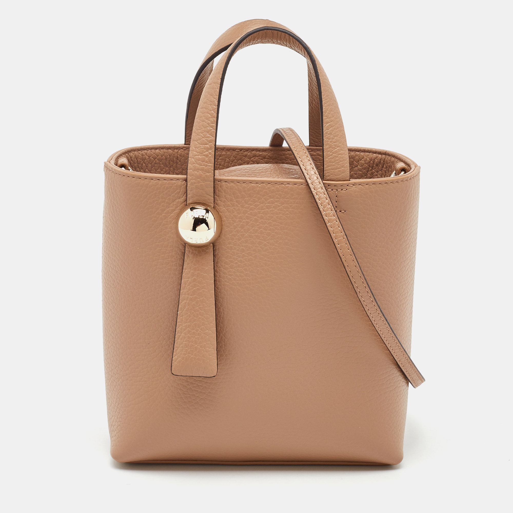 

Furla Beige Leather Divide It Mini Tote