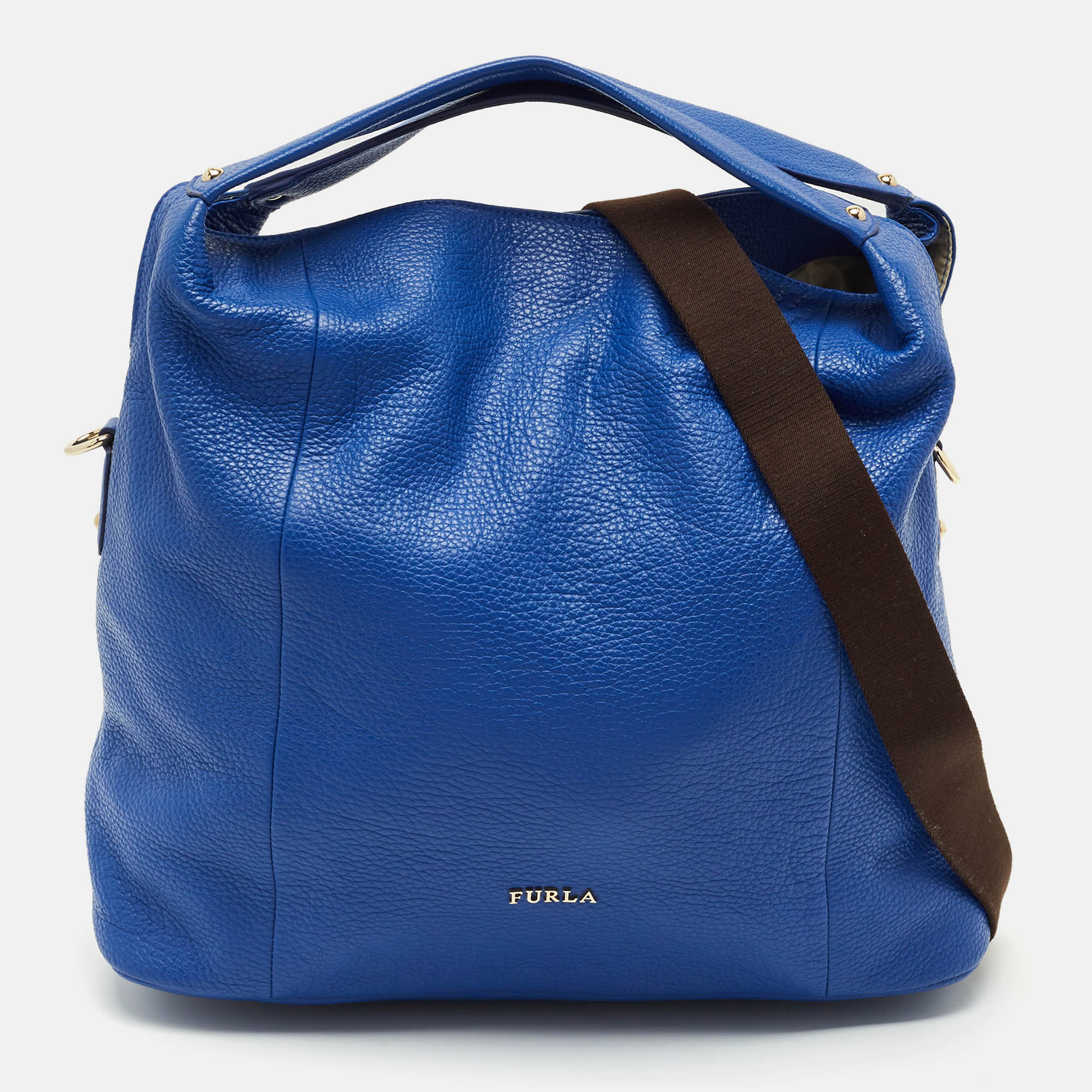 

Furla Blue Leather Raffaella Hobo