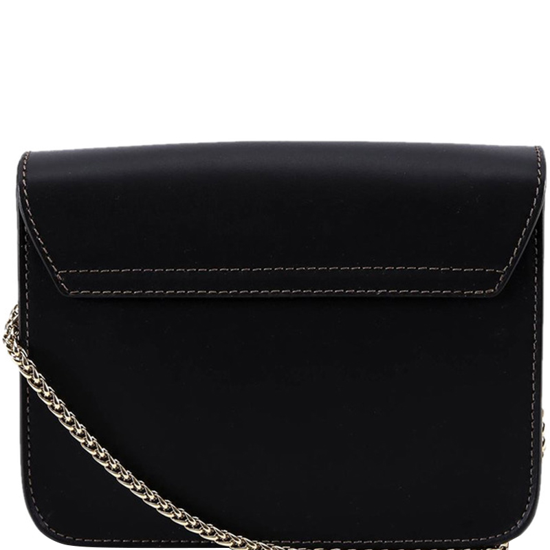 

Furla Onyx Leather Mini Metropolis Crossbody Bag, Black