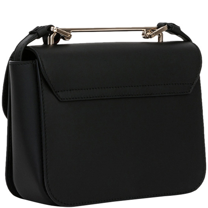 

Furla Onyx Leather Mini Elisir Crossbody Bag, Black