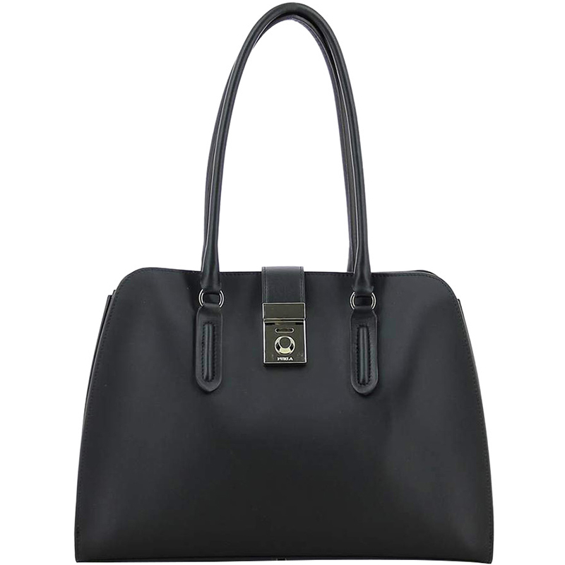 

Furla Onyx Leather Milano Tote, Black